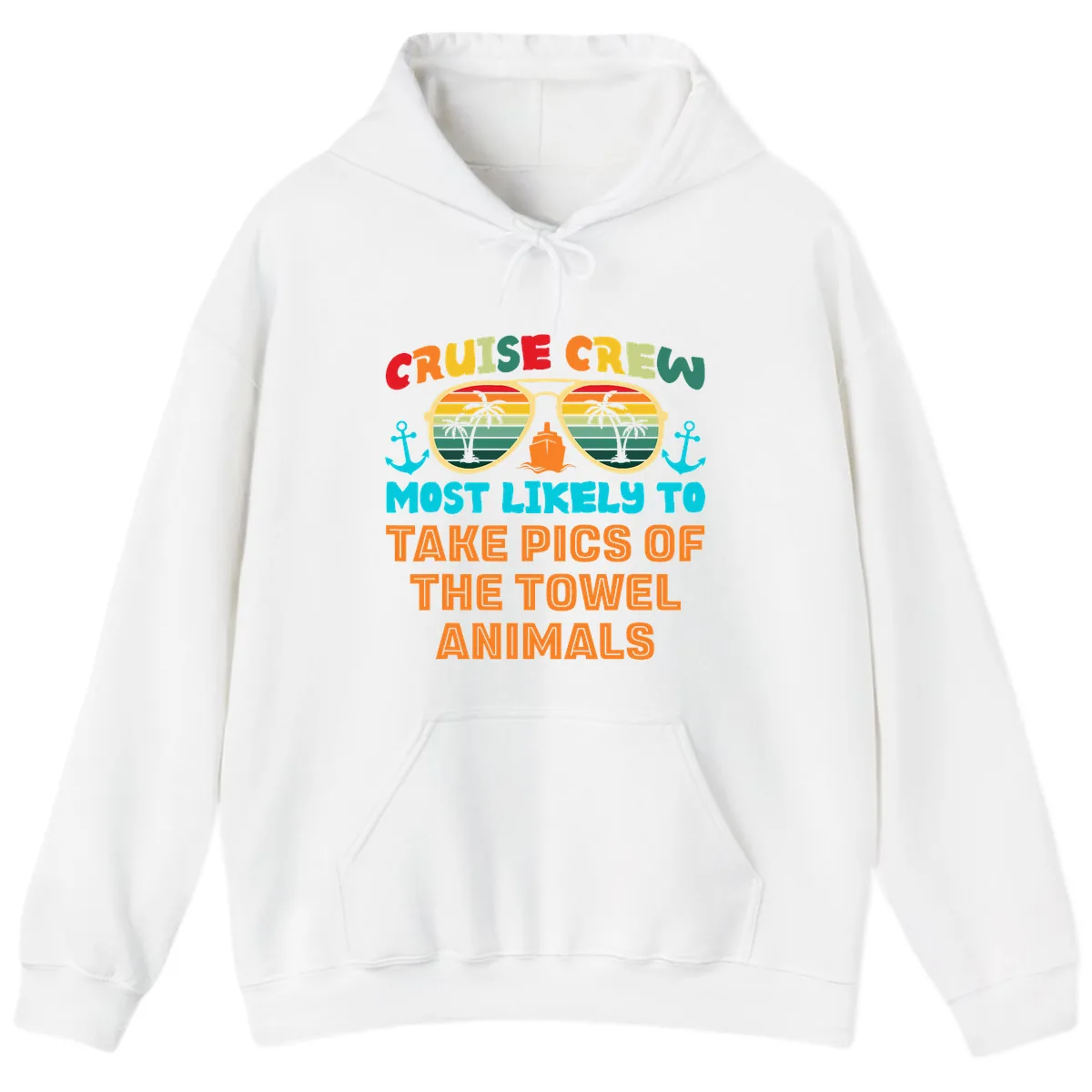 Cruise Crew Most Likely To Take Pics Hoodie in White