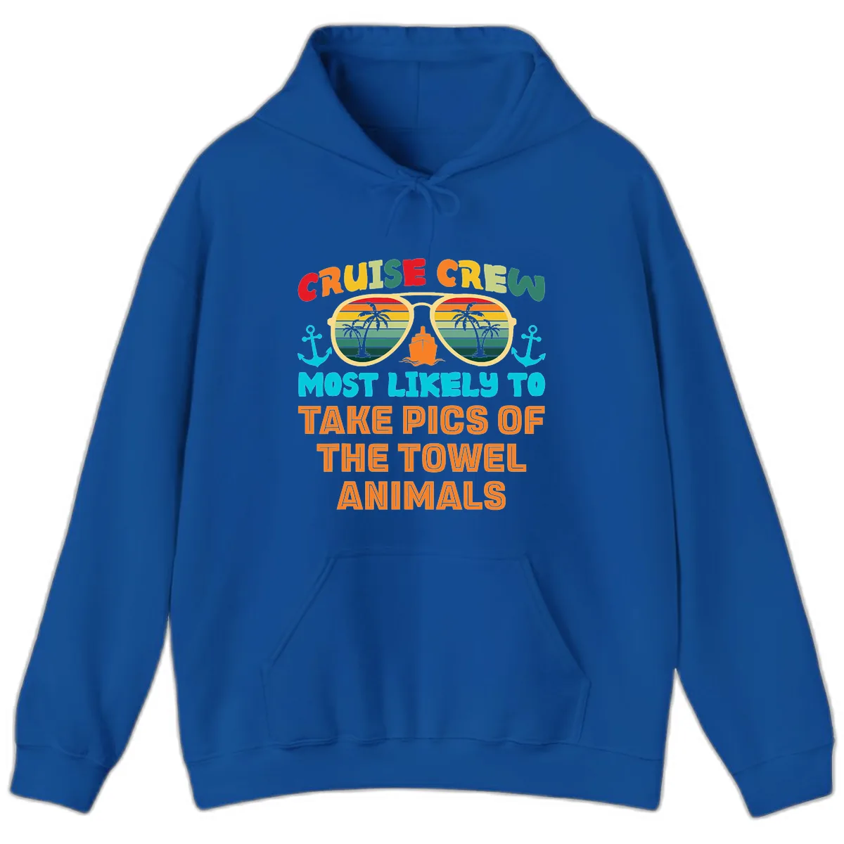 Cruise Crew Most Likely To Take Pics Hoodie in Royal