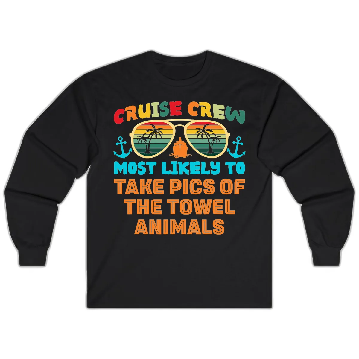 Cruise Crew Most Likely To Take Pics Long Sleeve in Black