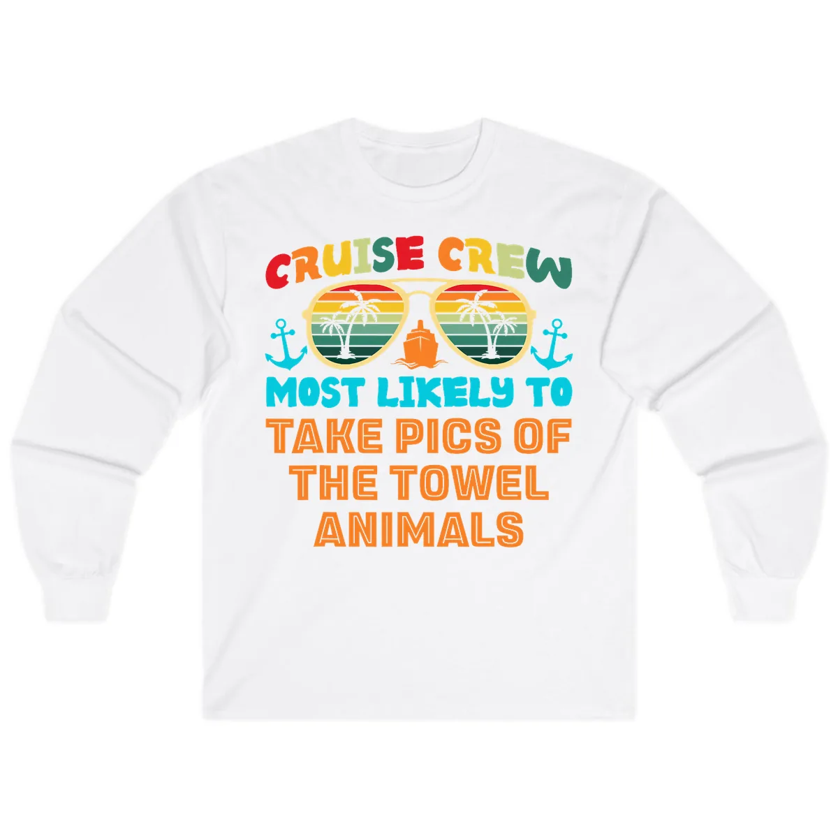 Cruise Crew Most Likely To Take Pics Long Sleeve in White