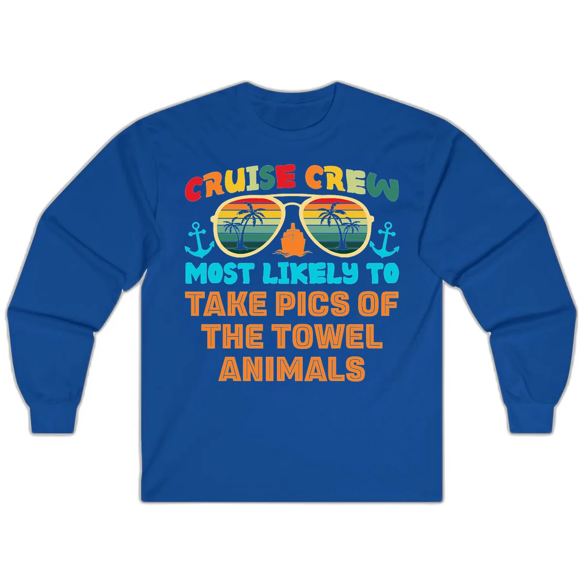 Cruise Crew Most Likely To Take Pics Long Sleeve in Royal