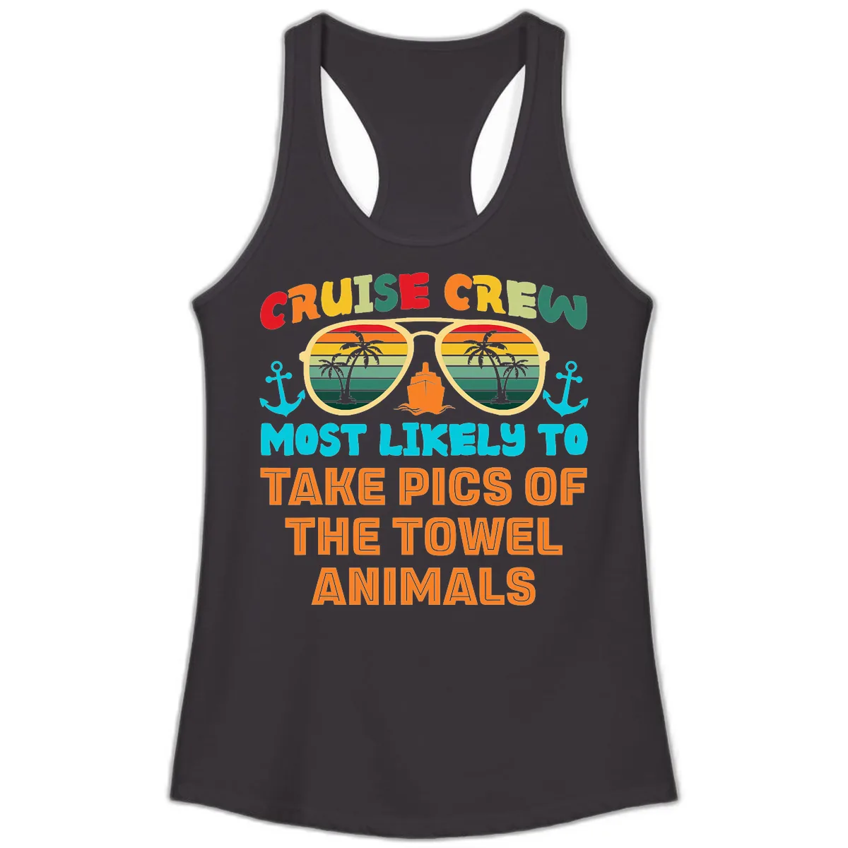 Cruise Crew Most Likely To Take Pics Ladies Tank in Black