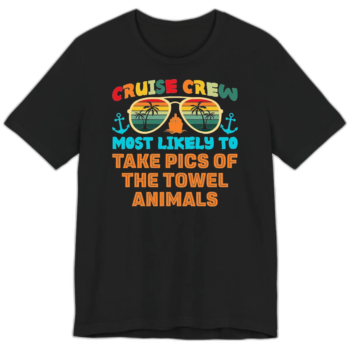 Cruise Crew Most Likely To Take Pics Premium T-Shirt in Black