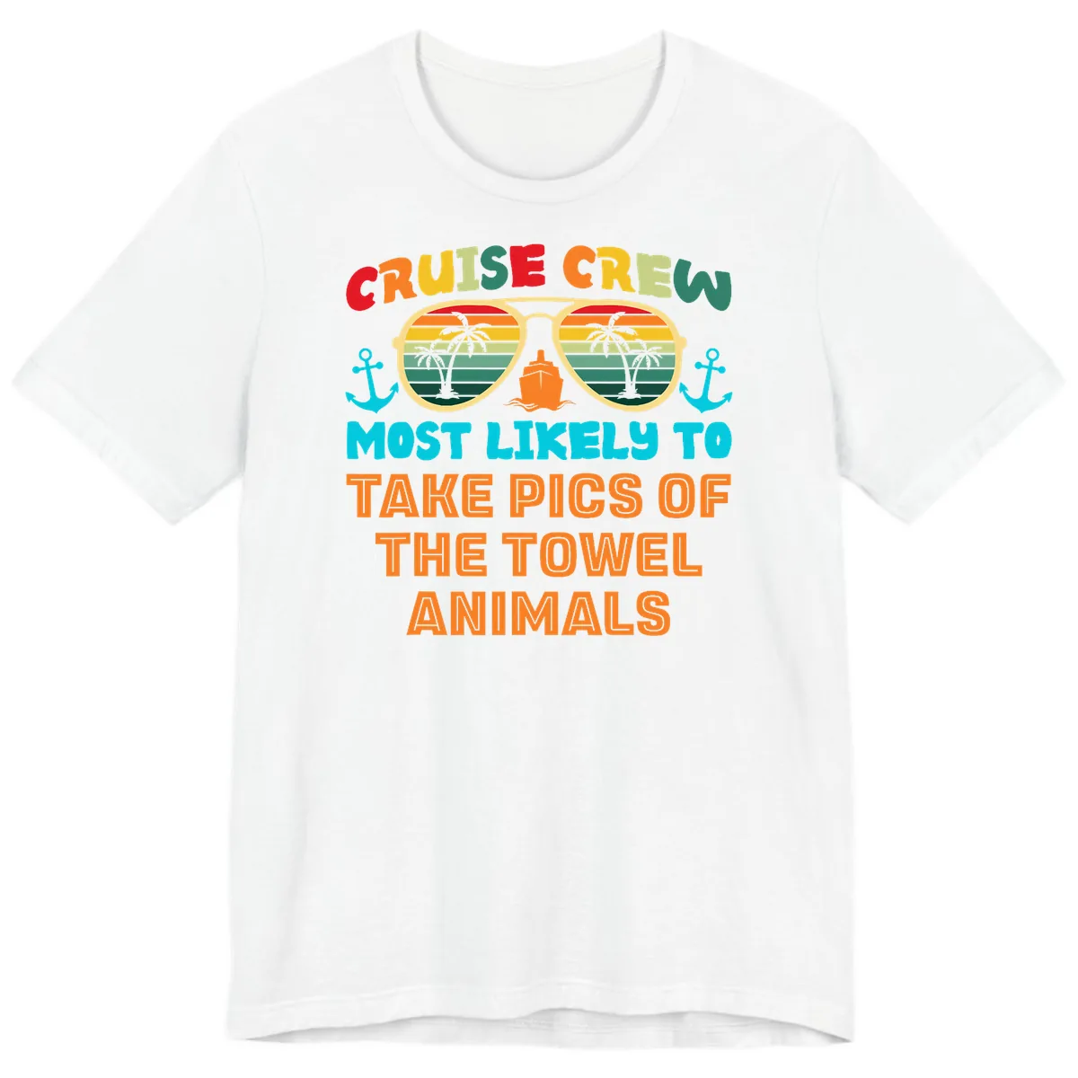 Cruise Crew Most Likely To Take Pics Premium T-Shirt in White