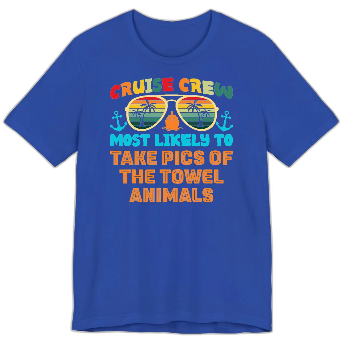Cruise Crew Most Likely To Take Pics Premium T-Shirt in True Royal