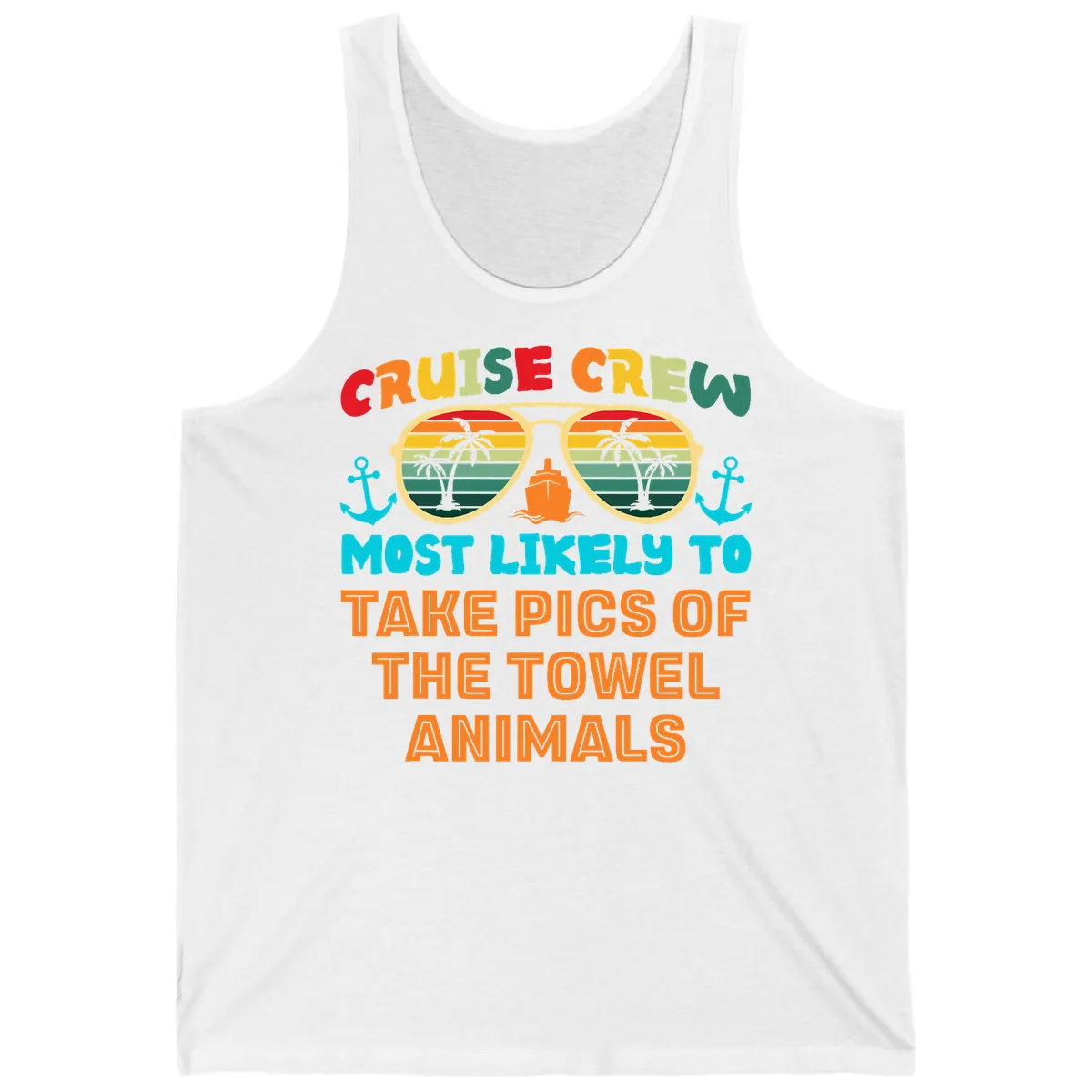Cruise Crew Most Likely To Take Pics Tank in White