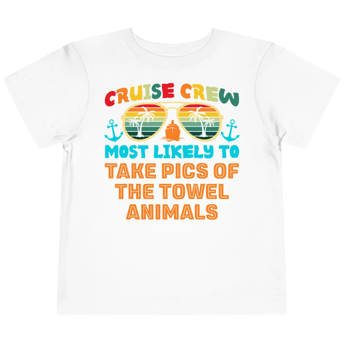 Cruise Crew Most Likely To Take Pics Toddler T-Shirt in White