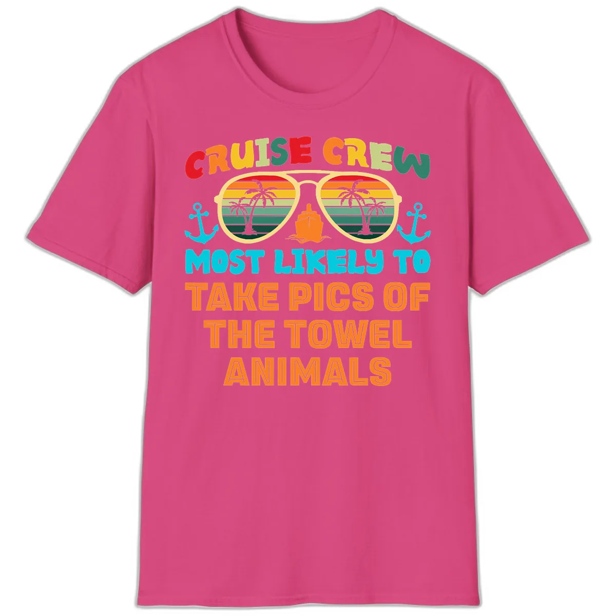 Cruise Crew Most Likely To Take Pics T-Shirt in Heliconia