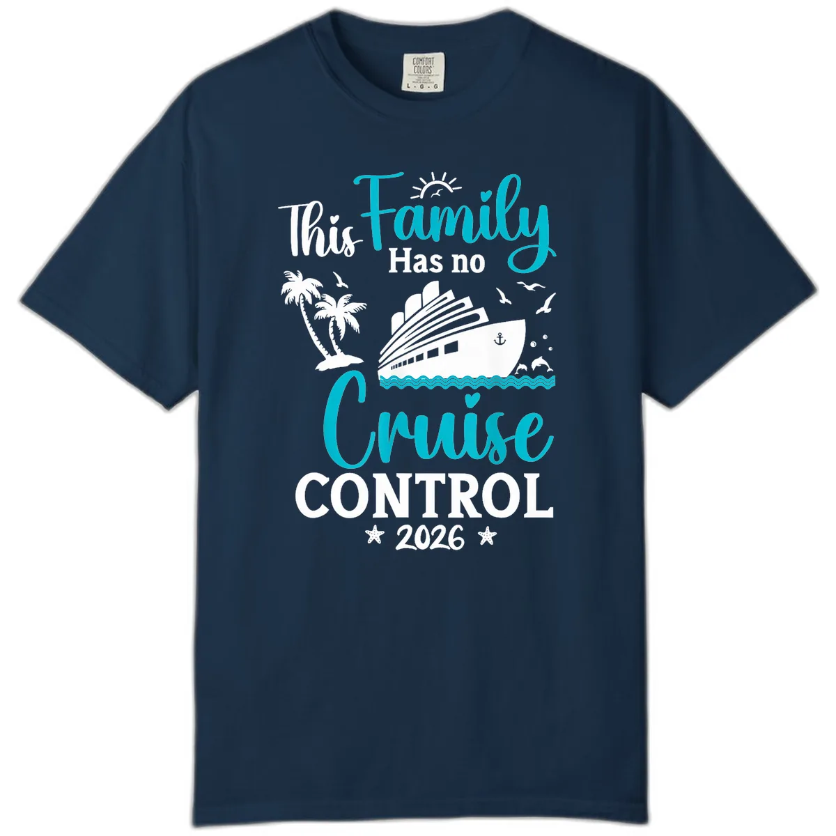 Family No Cruise Control 2026 Vacation Comfort Color in True Navy