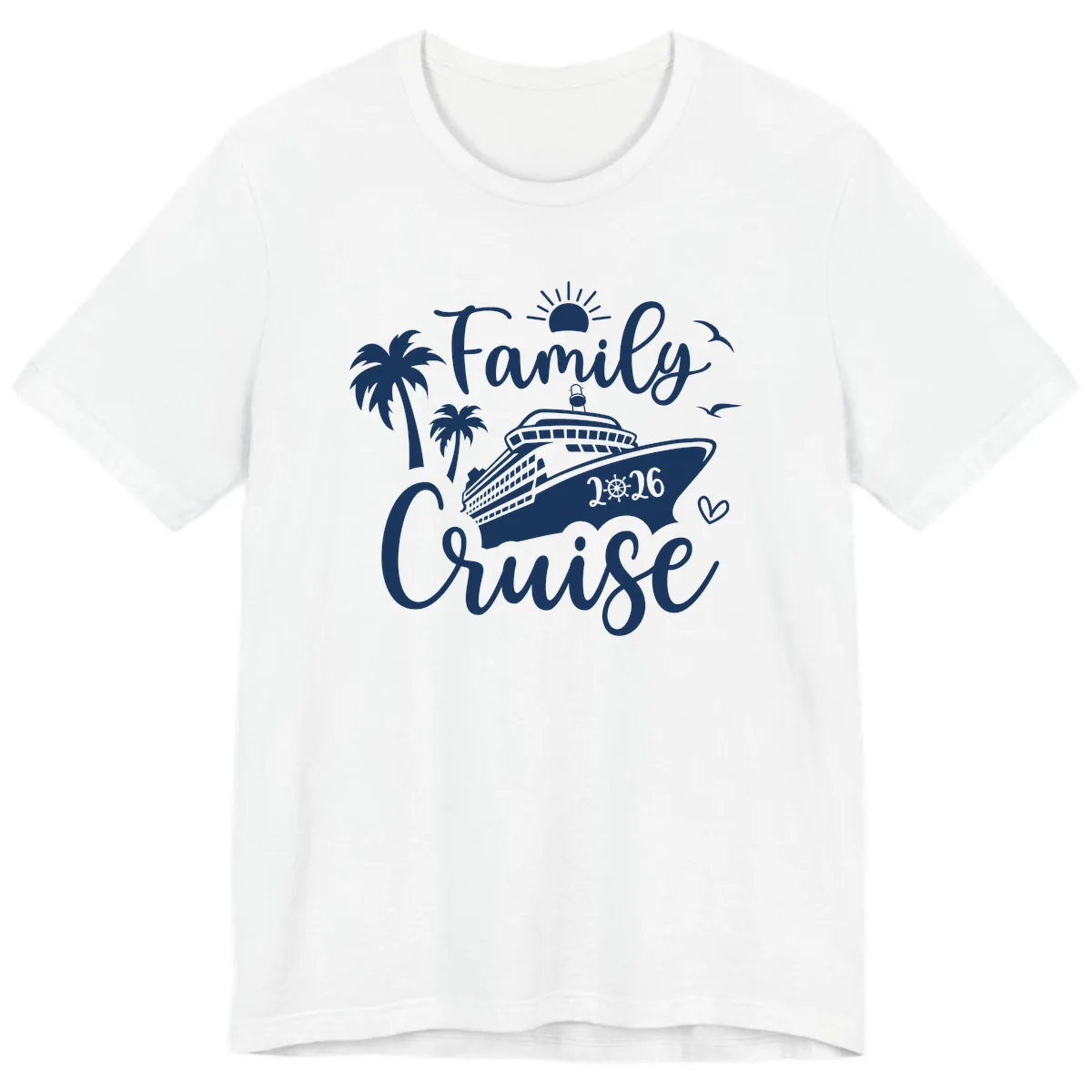 Family Cruise 2026 Tropical Vacation Premium T-Shirt in White
