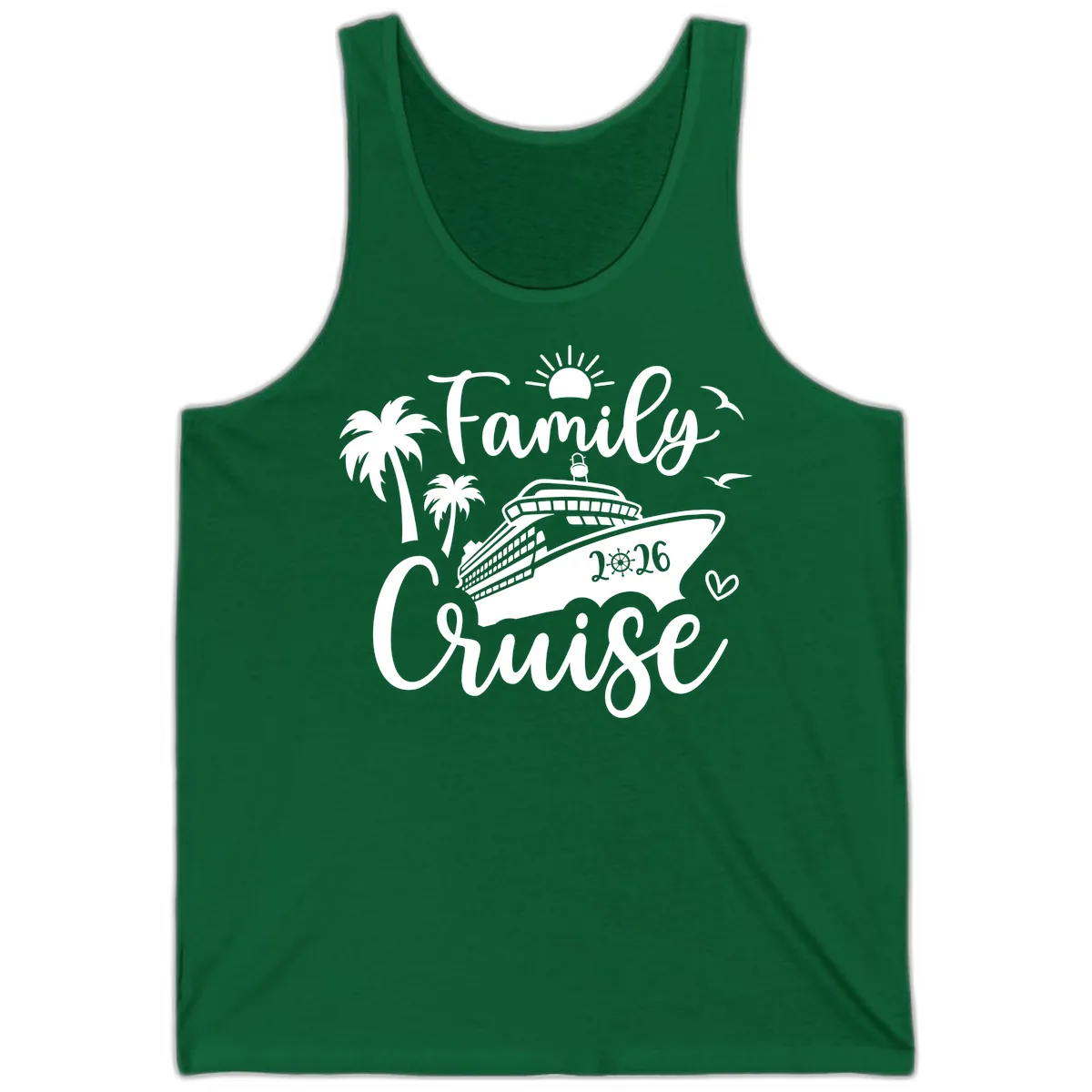Family Cruise 2026 Tropical Vacation Tank in Kelly