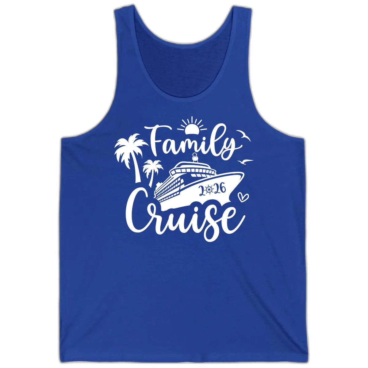 Family Cruise 2026 Tropical Vacation Tank in True Royal