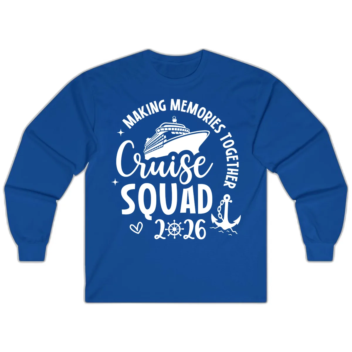 Making Memories Cruise Squad 2026 Family Trip Long Sleeve in Royal