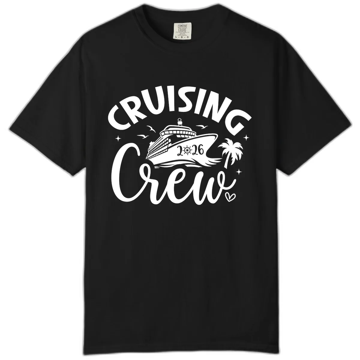 Cruising Crew 2026 Family Cruise Trip Comfort Color in Black