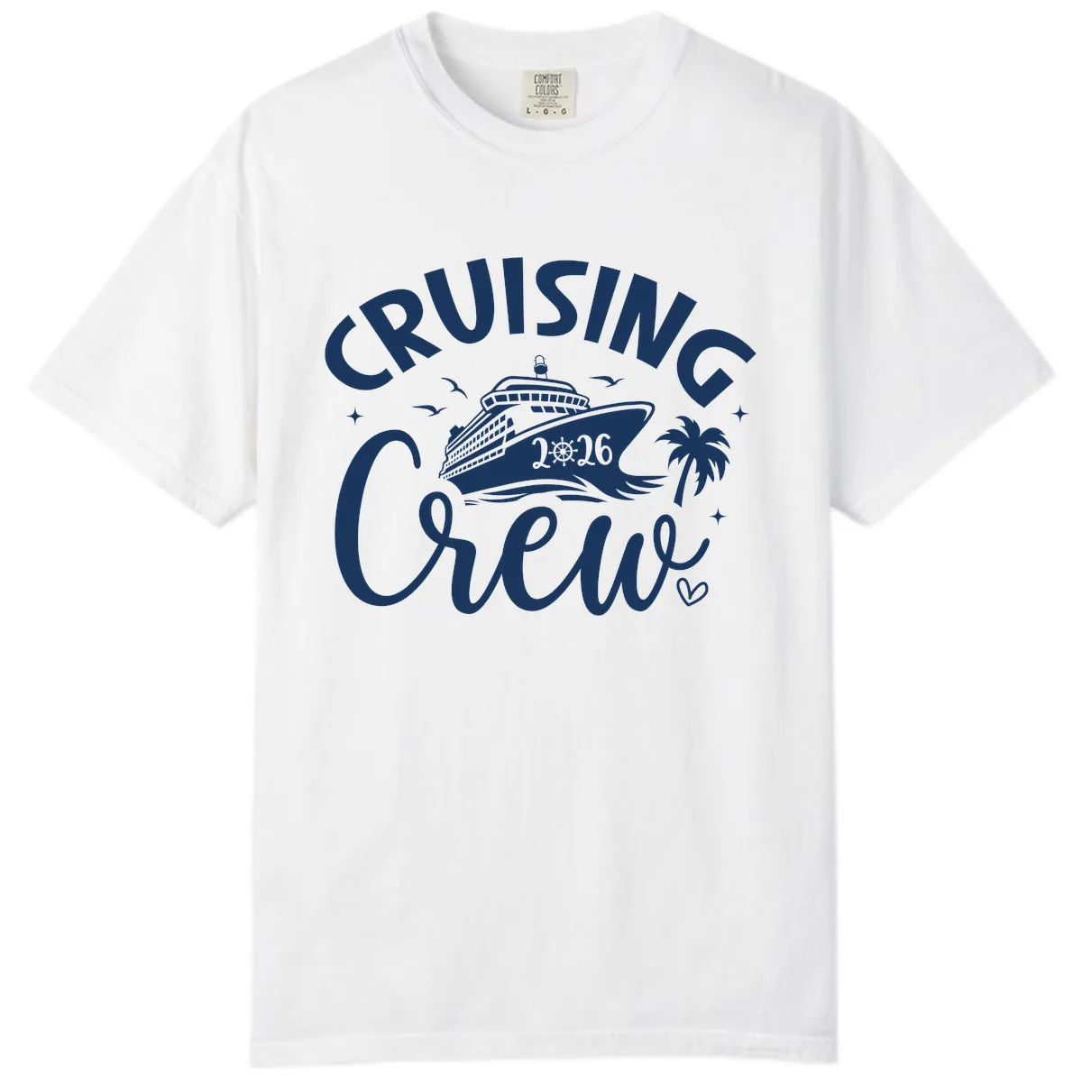 Cruising Crew 2026 Family Cruise Trip Comfort Color in White