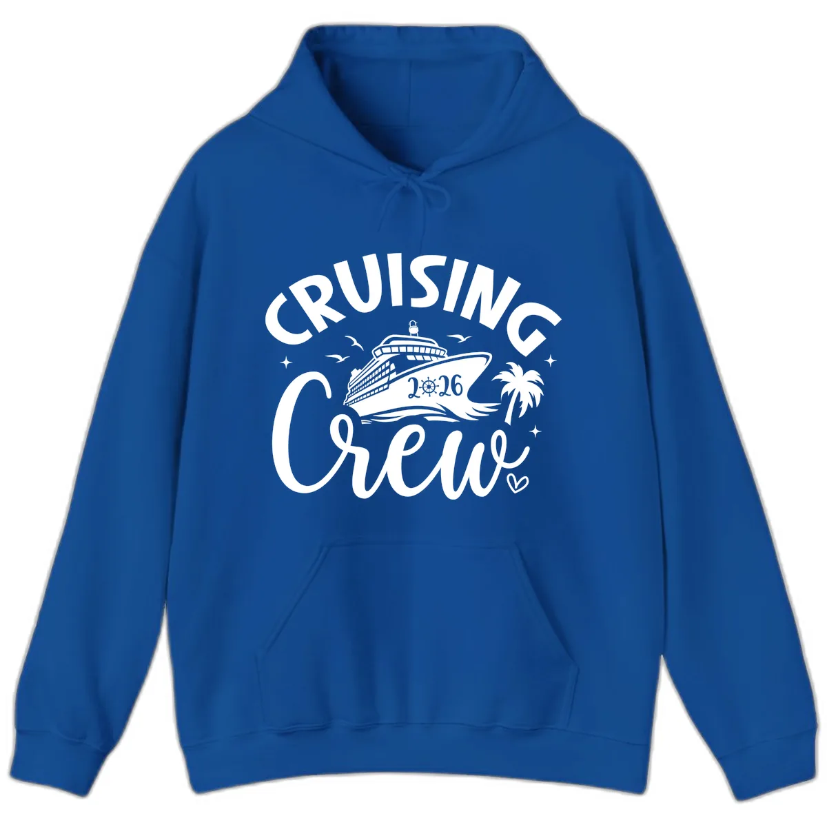 Cruising Crew 2026 Family Cruise Trip Hoodie in Royal