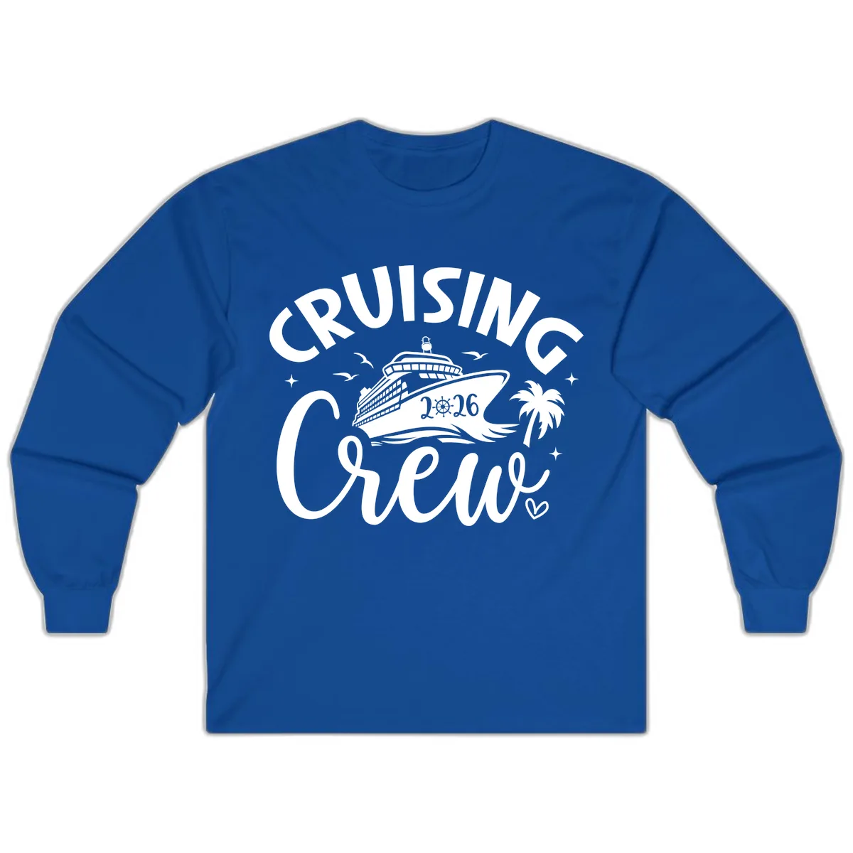 Cruising Crew 2026 Family Cruise Trip Long Sleeve in Royal