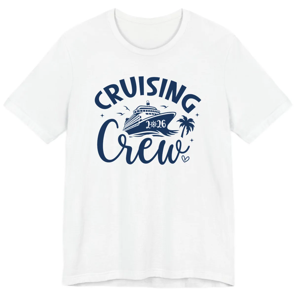 Cruising Crew 2026 Family Cruise Trip Premium T-Shirt in White