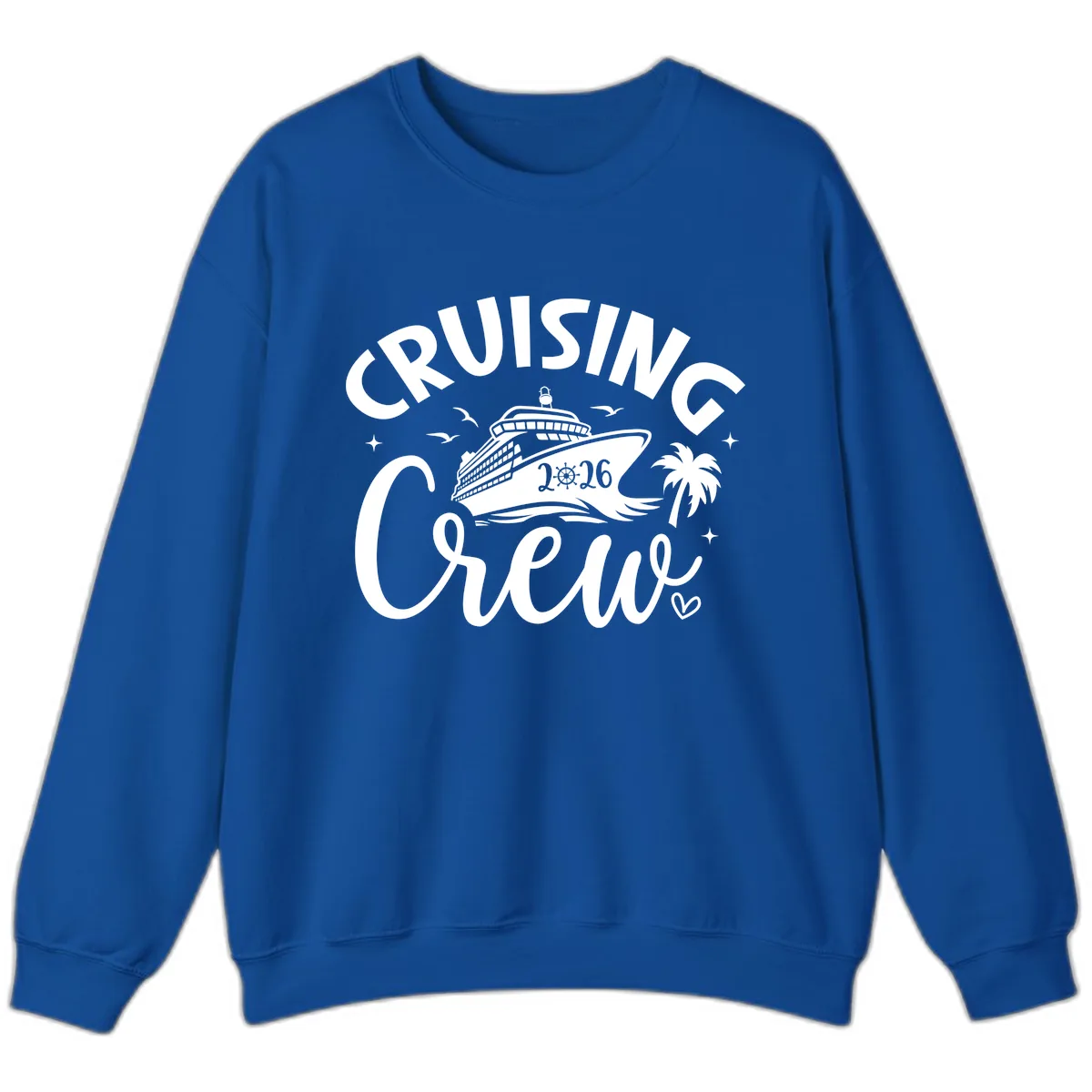 Cruising Crew 2026 Family Cruise Trip Sweatshirt in Royal
