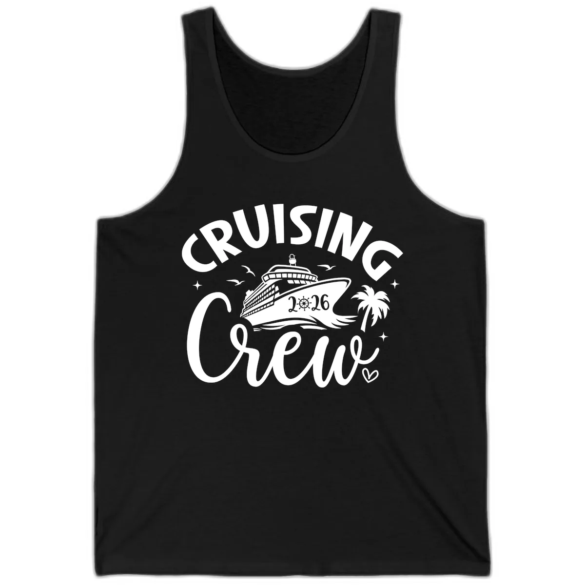 Cruising Crew 2026 Family Cruise Trip Tank in Black