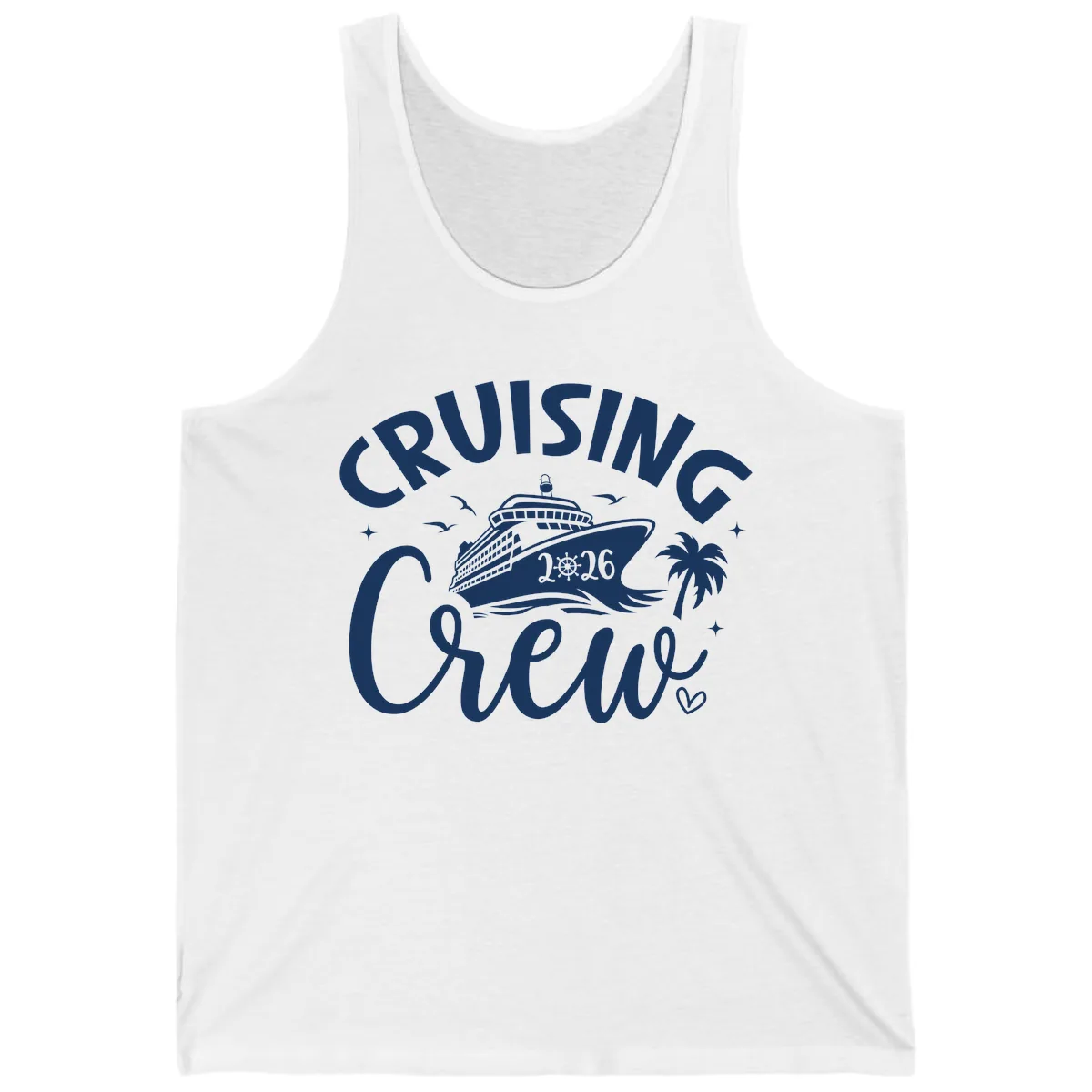 Cruising Crew 2026 Family Cruise Trip Tank in White