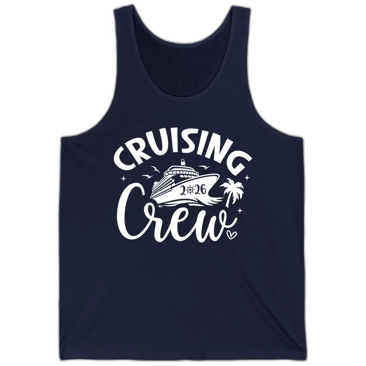Cruising Crew 2026 Family Cruise Trip Tank in Navy