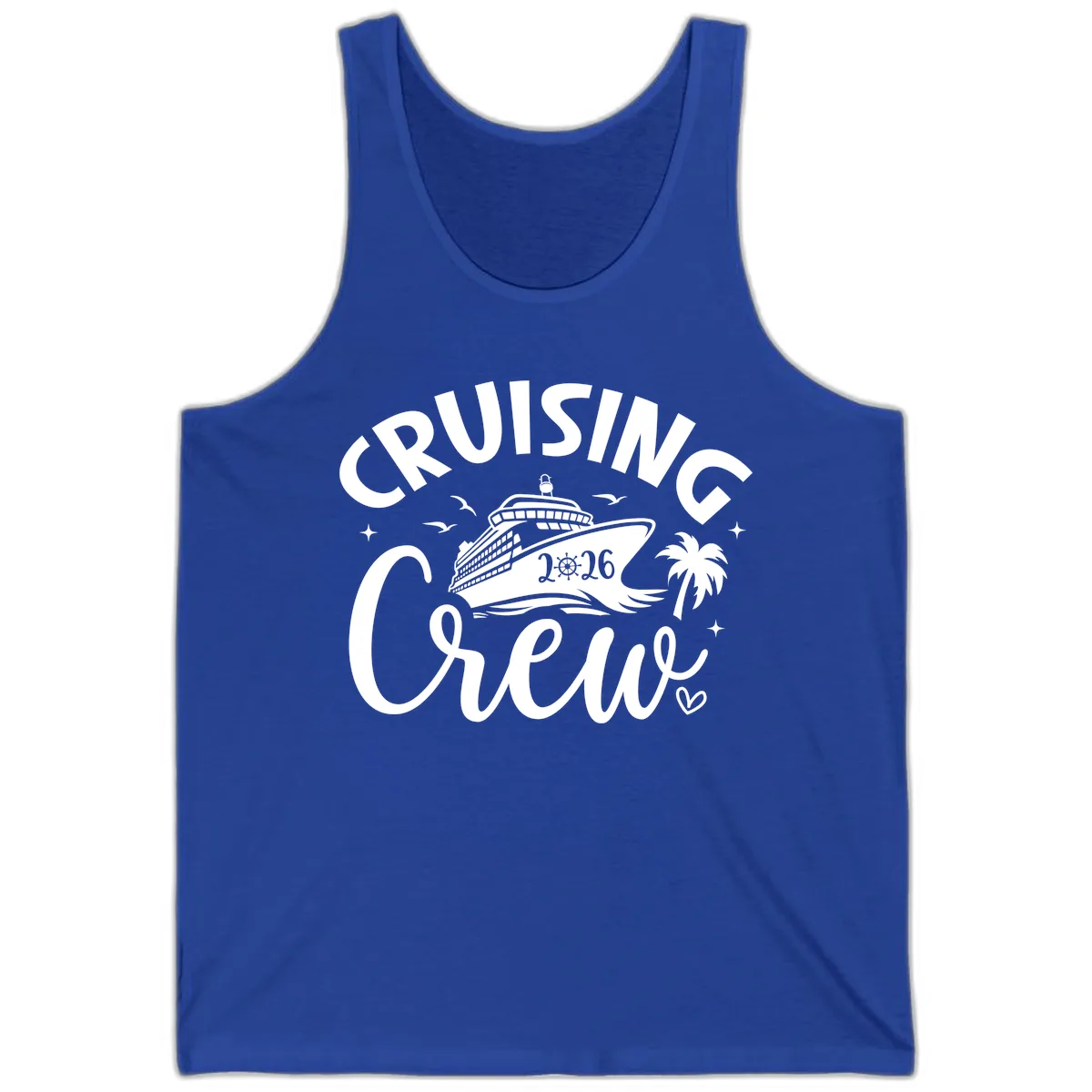 Cruising Crew 2026 Family Cruise Trip Tank in True Royal
