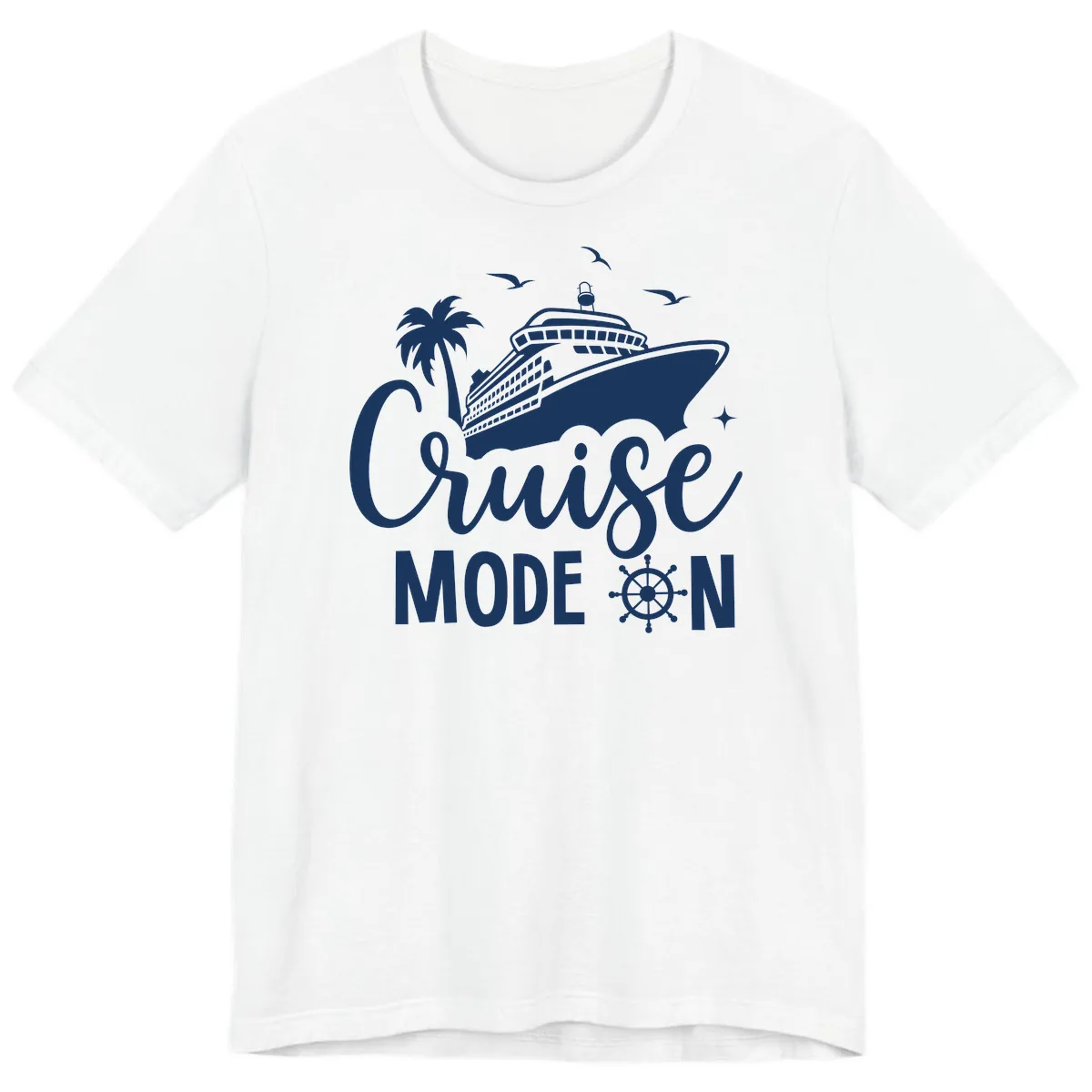Cruise Mode On Family Vacation Apparel Premium T-Shirt in White