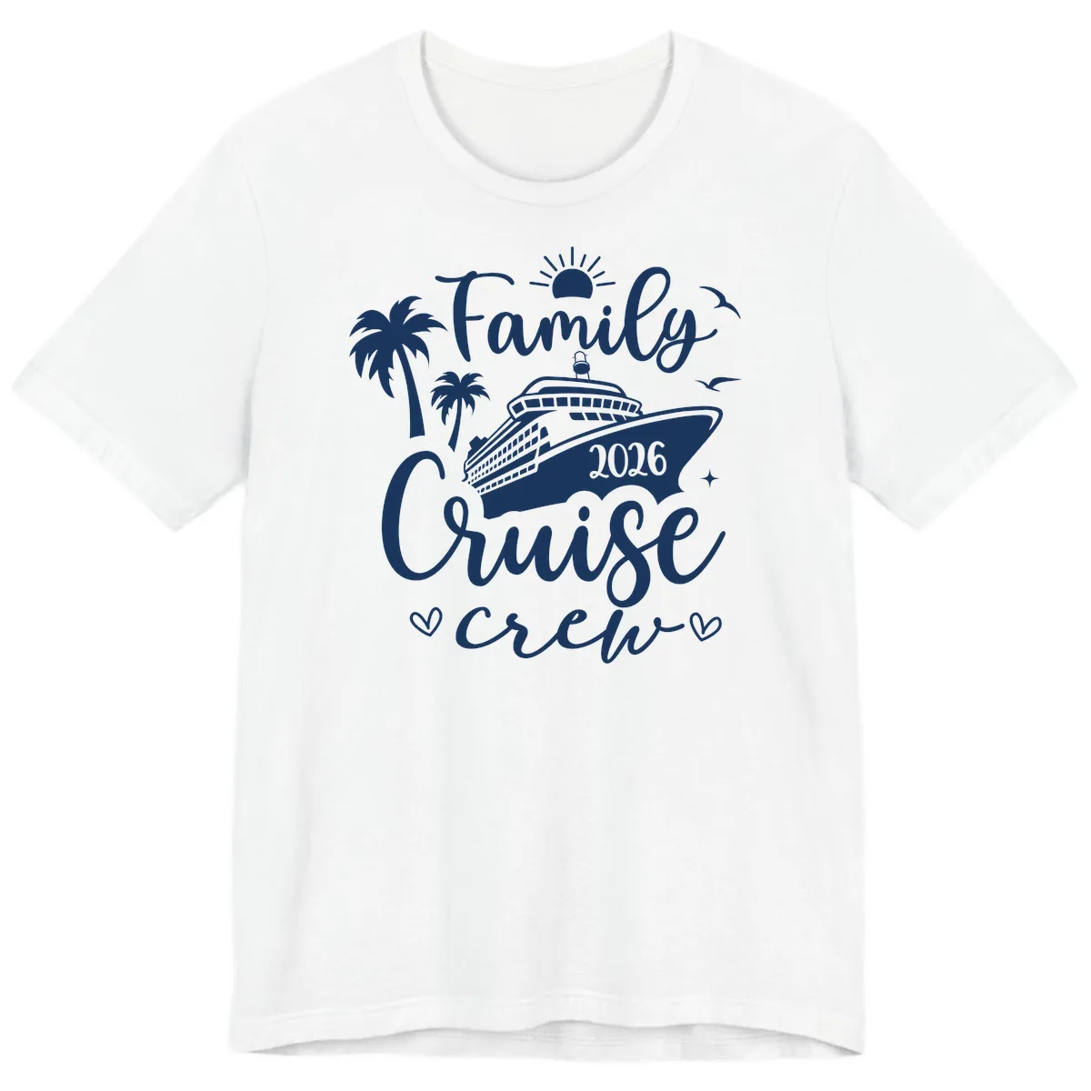 Family Cruise Crew 2026 Vacation Apparel Premium T-Shirt in White