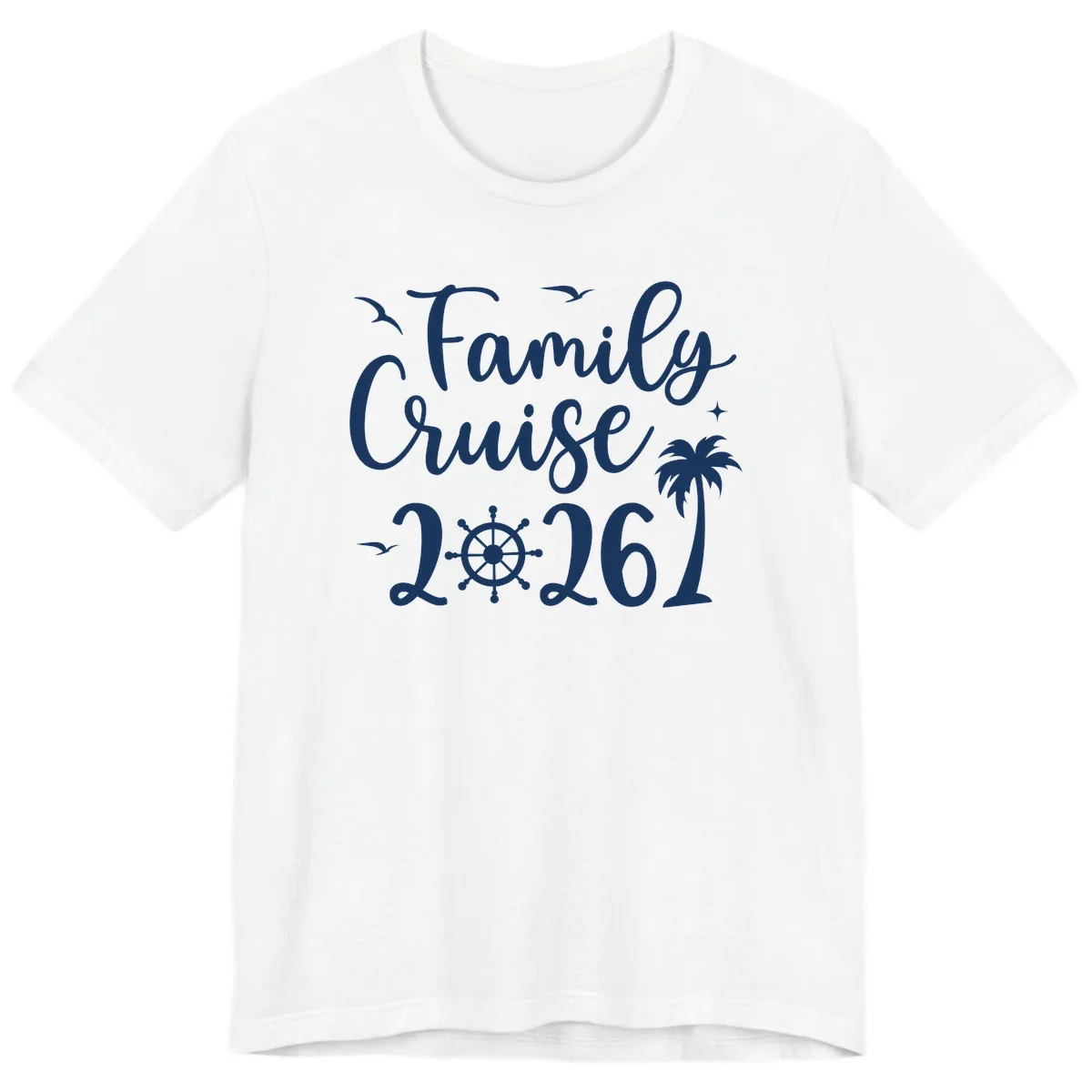 Family Cruise Vacation 2026 Matching Design Premium T-Shirt in White