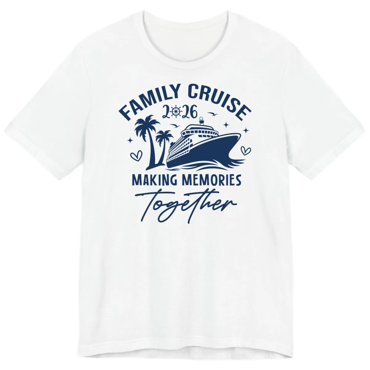 Family Cruise 2026 Making Memories Together Premium T-Shirt in White