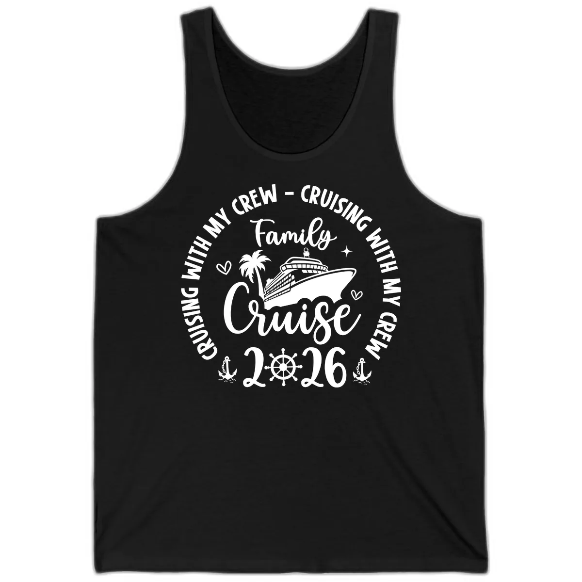 Cruising With My Crew Family Cruise 2026 Tank in Black