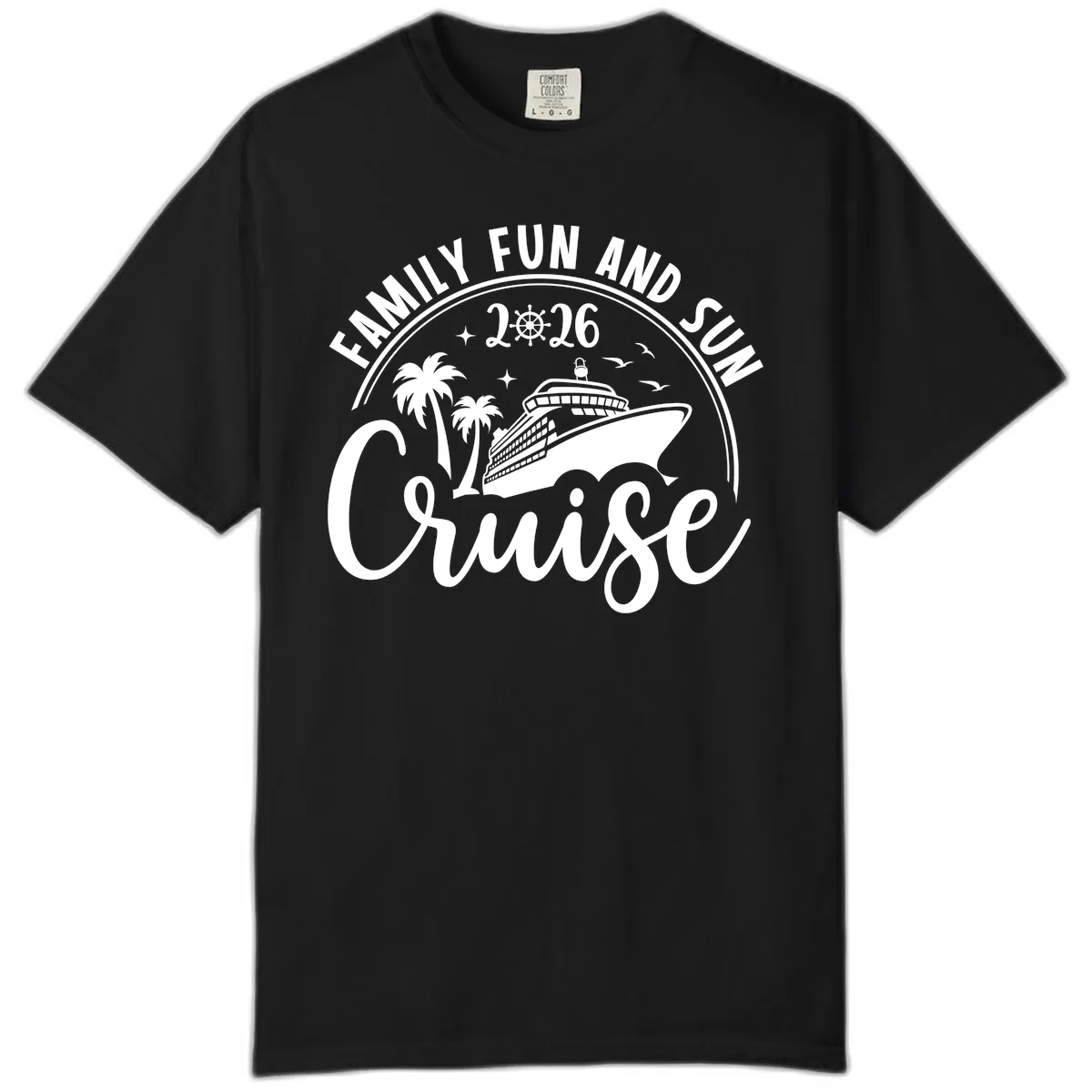 Family Fun and Sun Cruise 2026 Comfort Color in Black