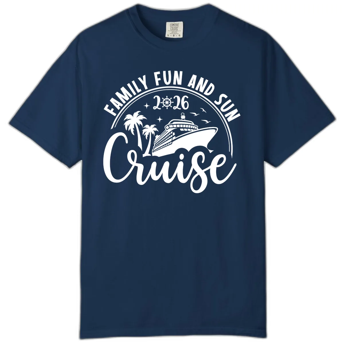Family Fun and Sun Cruise 2026 Comfort Color in Navy