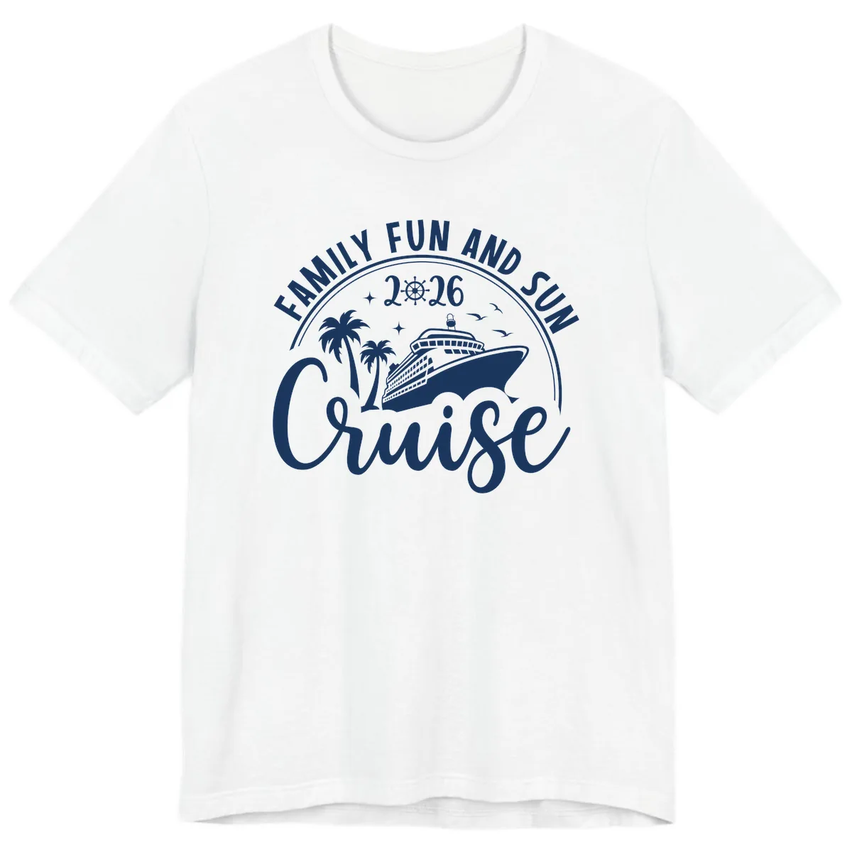 Family Fun and Sun Cruise 2026 Premium T-Shirt in White