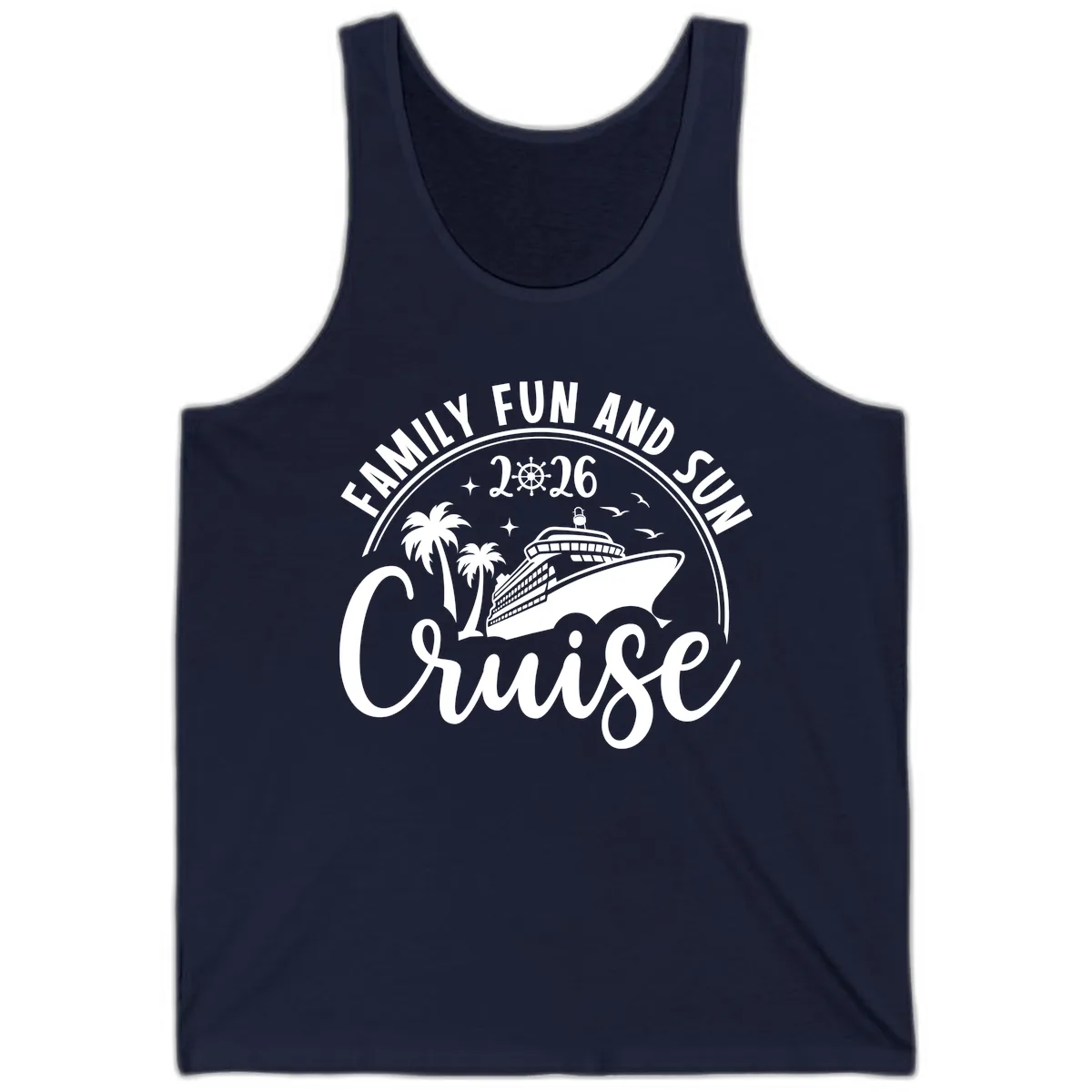 Family Fun and Sun Cruise 2026 Tank in Navy