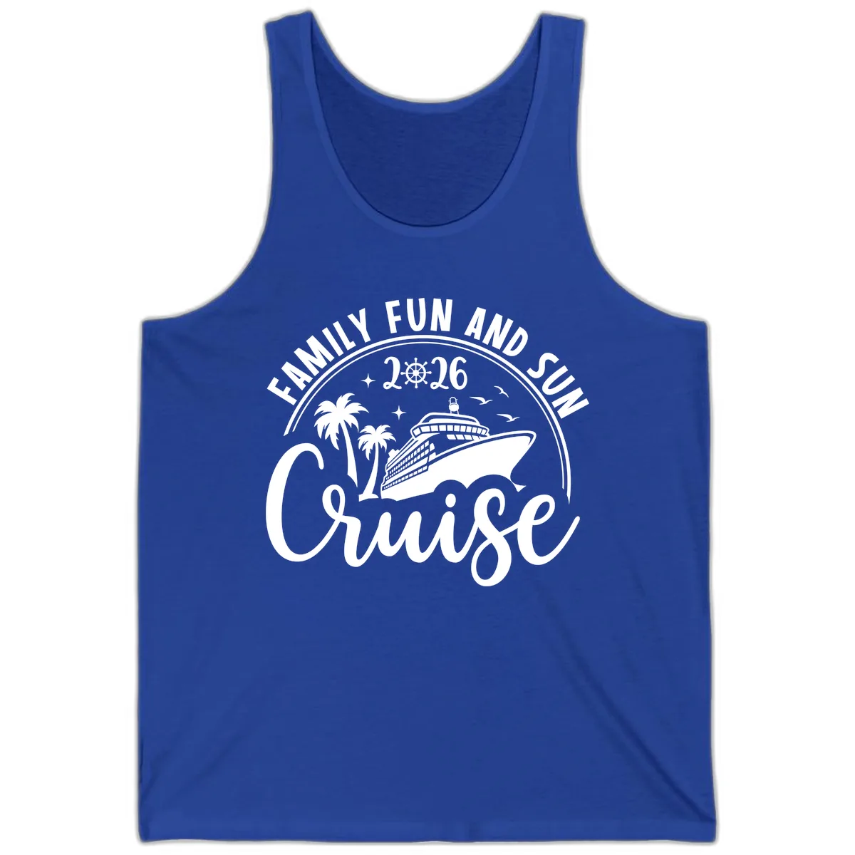 Family Fun and Sun Cruise 2026 Tank in True Royal