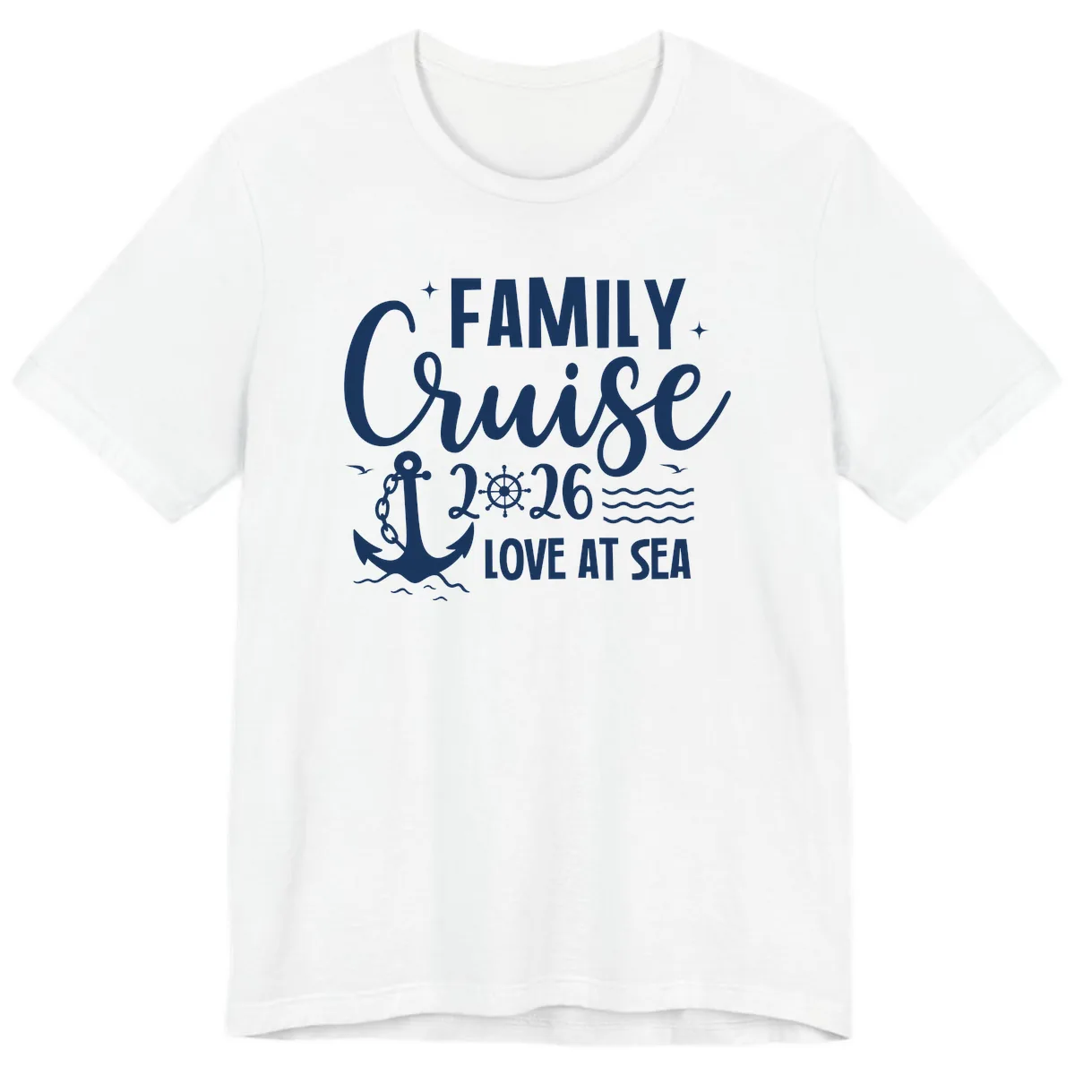 Family Cruise 2026 Love At Sea Vacation Apparel Premium T-Shirt in White