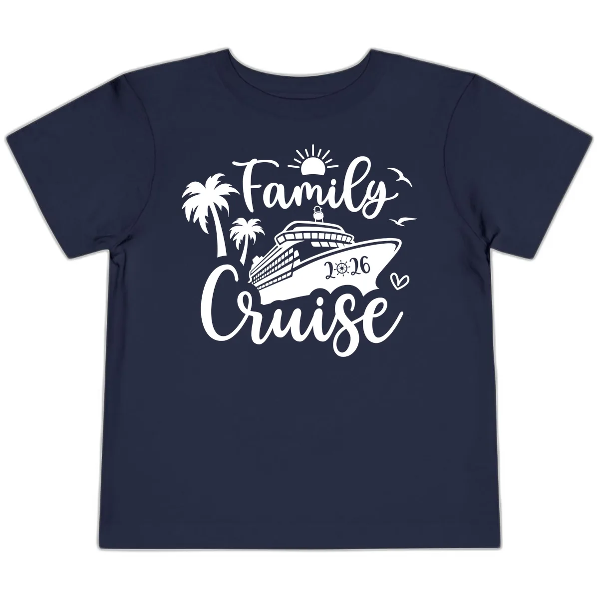 Family Cruise 2026 Vacation Apparel Toddler T-Shirt in Navy
