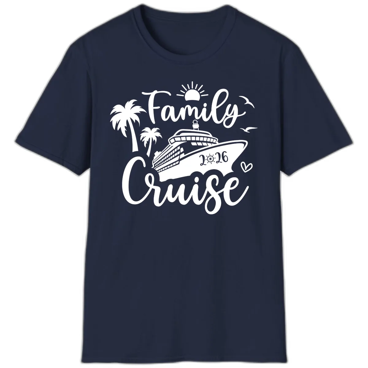 Family Cruise 2026 Vacation Apparel T-Shirt in Navy