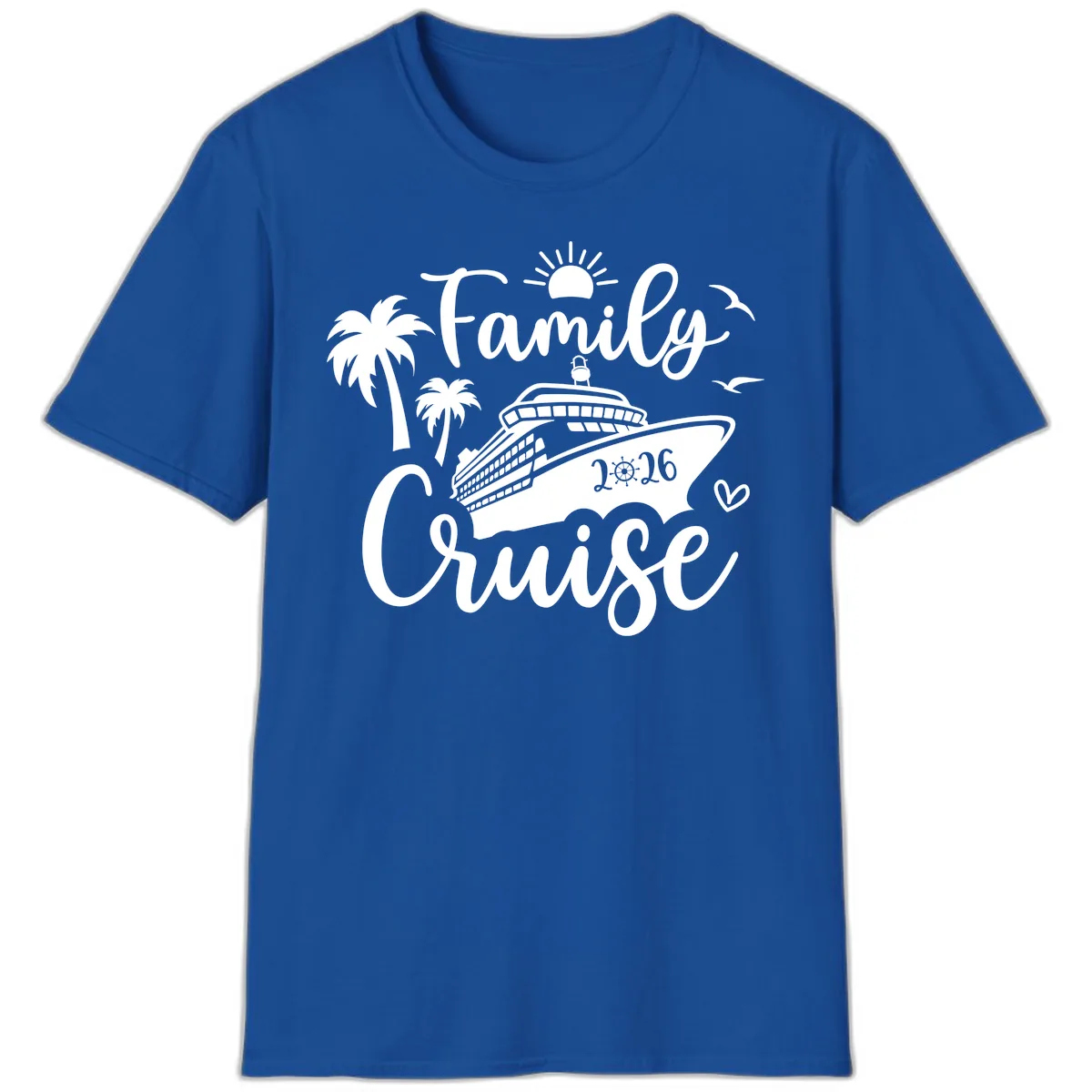 Family Cruise 2026 Vacation Apparel T-Shirt in Royal