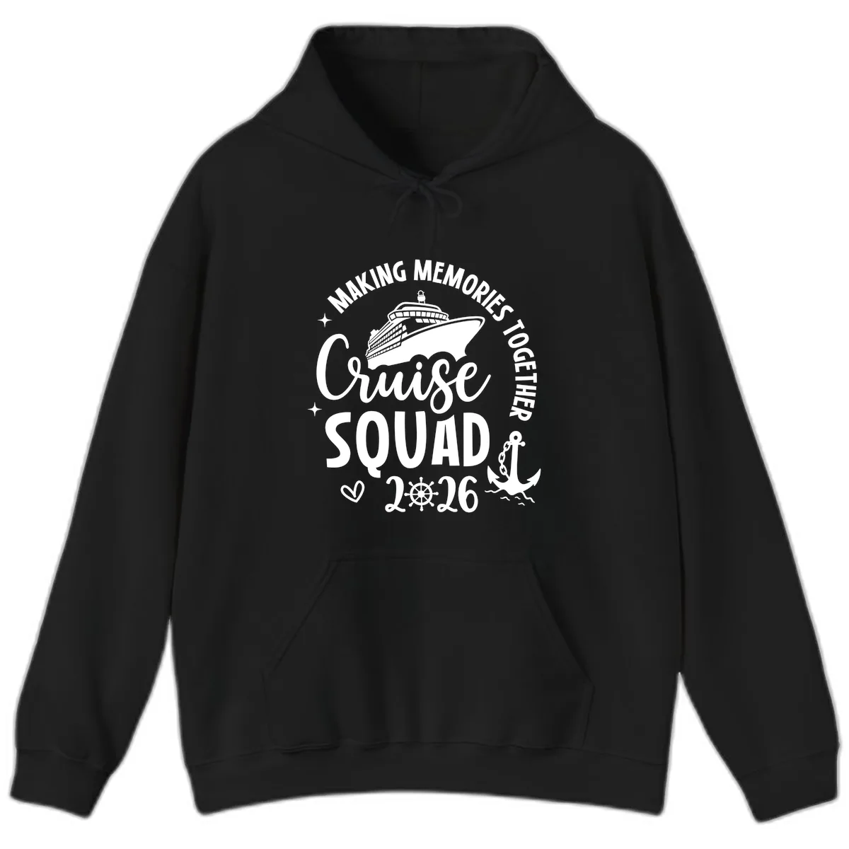 Making Memories Together Cruise Squad 2026 Hoodie in Black