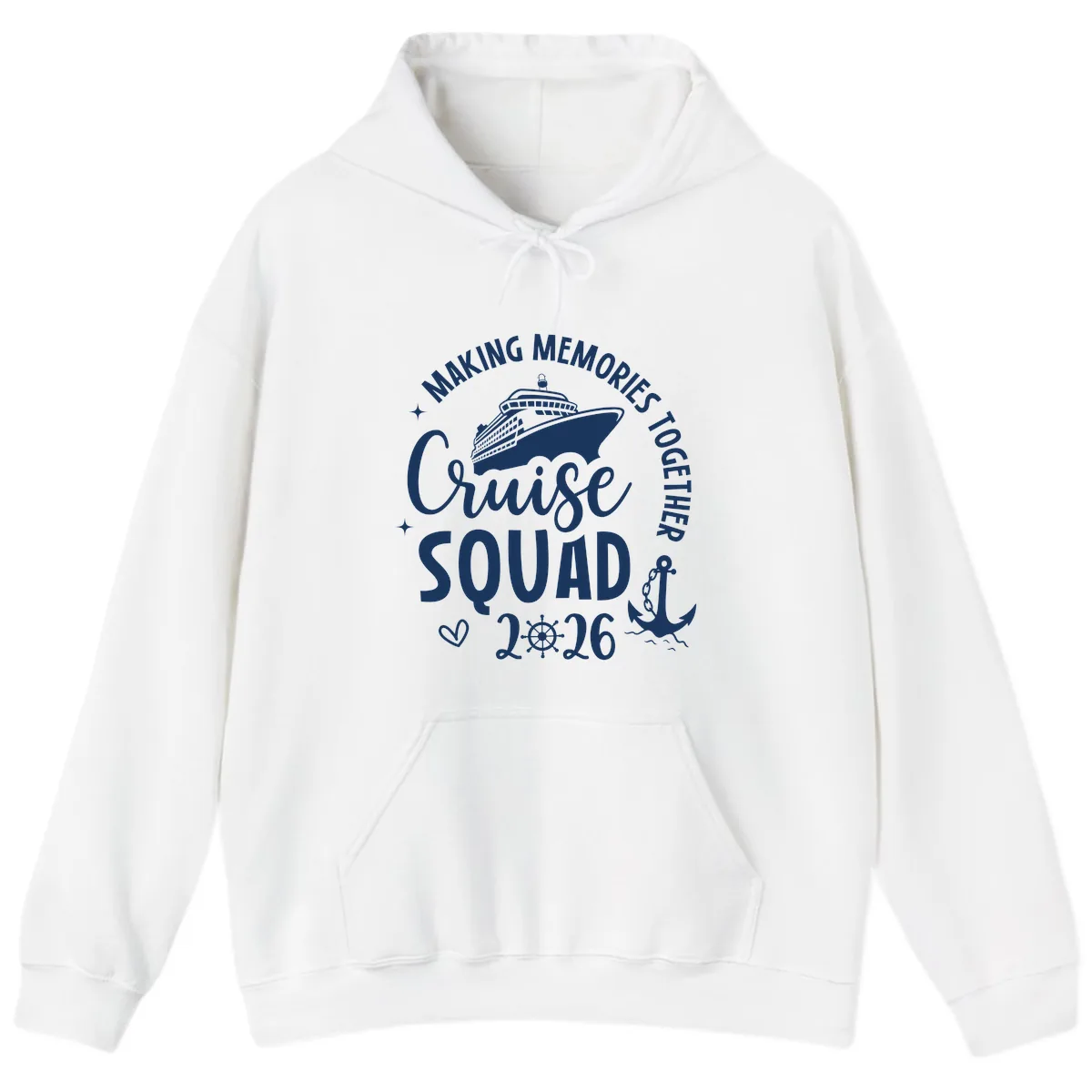 Making Memories Together Cruise Squad 2026 Hoodie in White