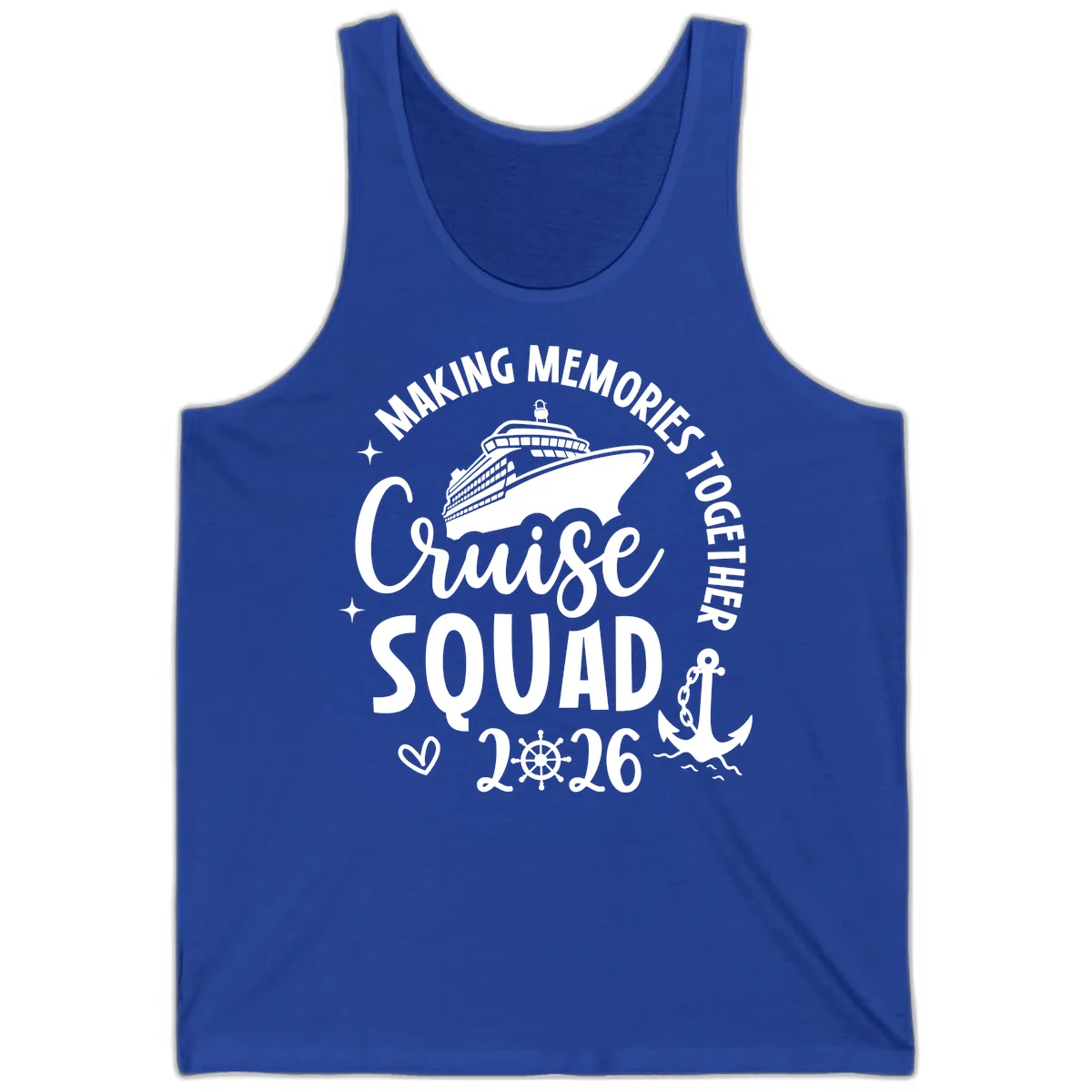 Making Memories Together Cruise Squad 2026 Tank in True Royal