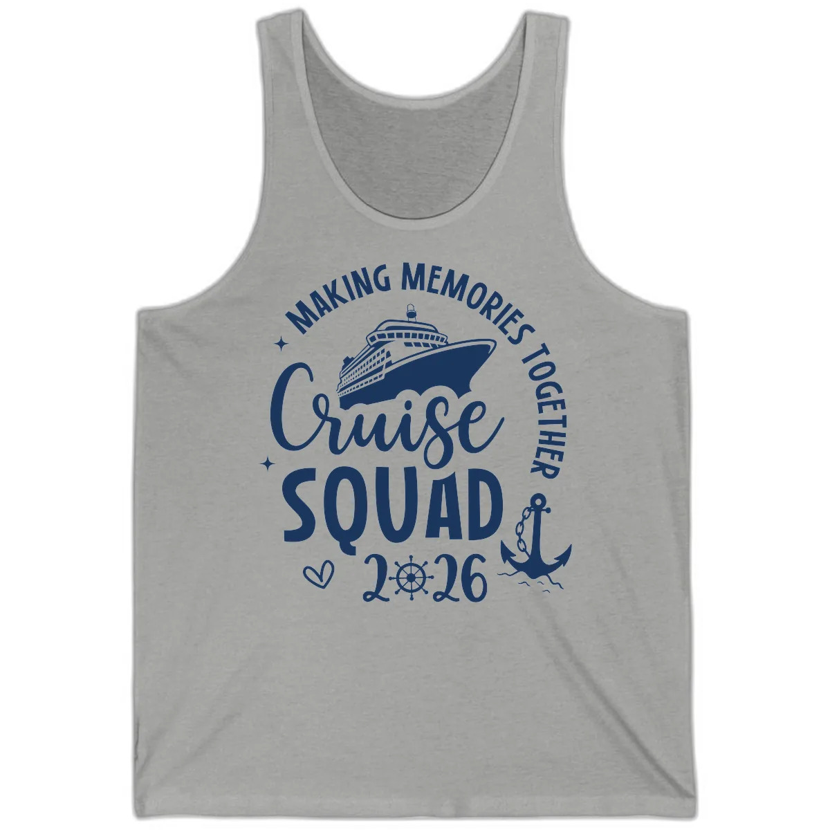 Making Memories Together Cruise Squad 2026 Tank in Athletic Heather