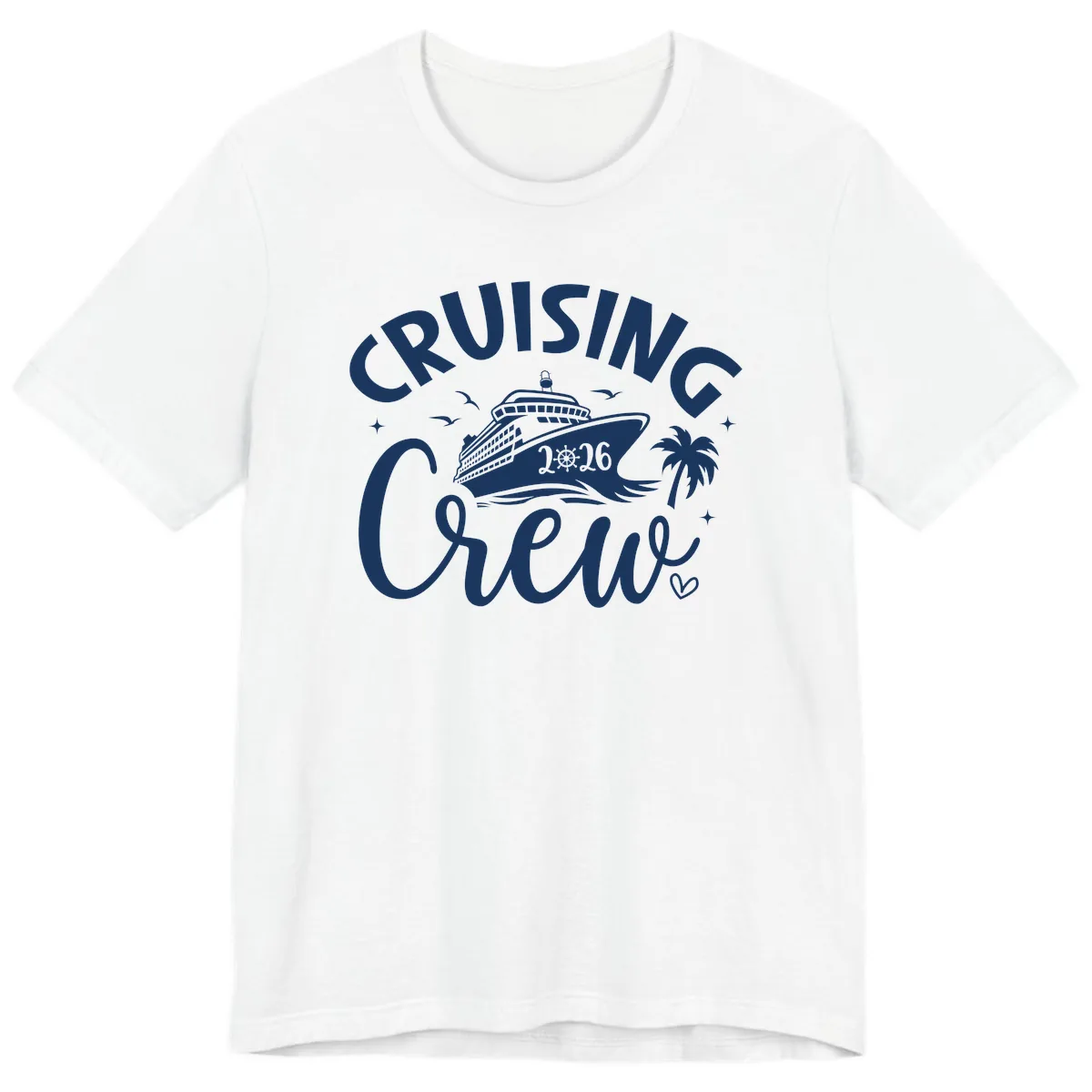 Cruising Crew 2026 Family Cruise Vacation Premium T-Shirt in White
