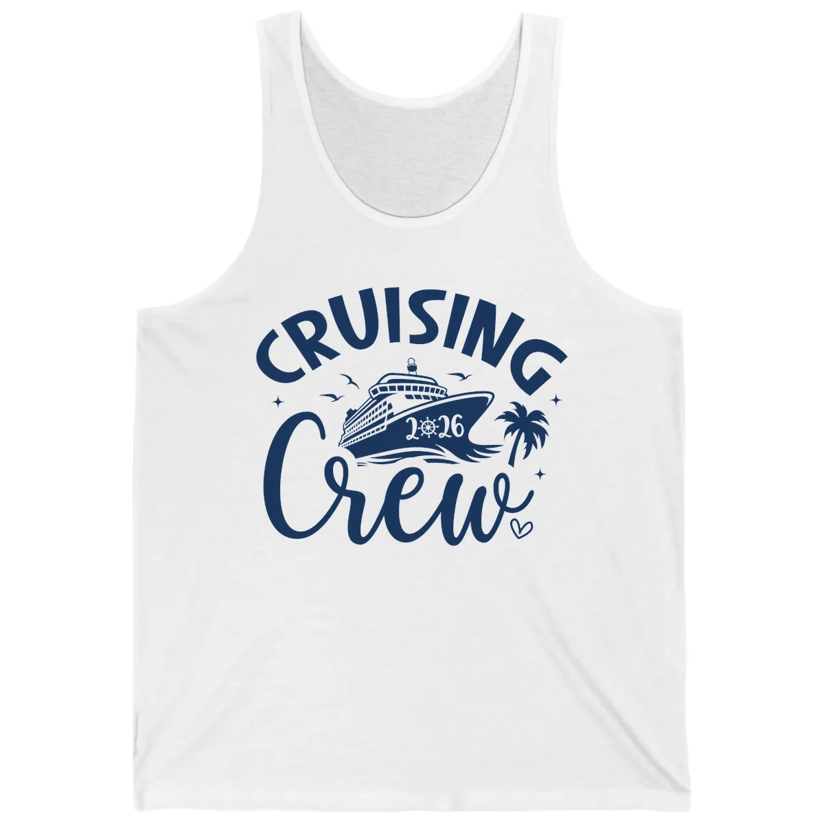 Cruising Crew 2026 Family Cruise Vacation Tank in White