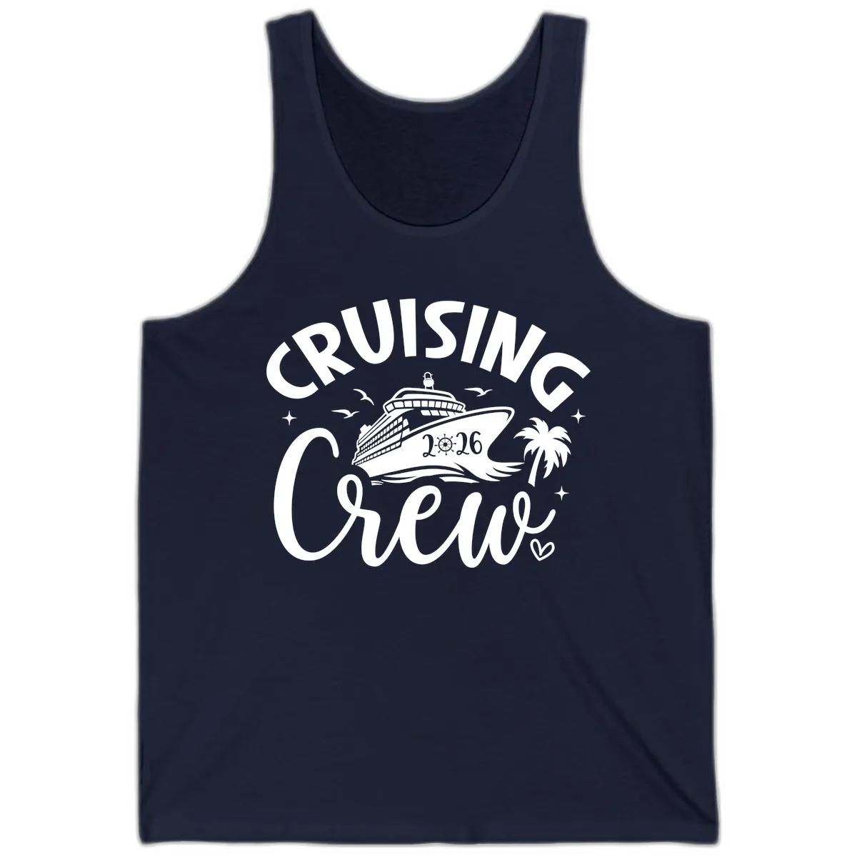 Cruising Crew 2026 Family Cruise Vacation Tank in Navy