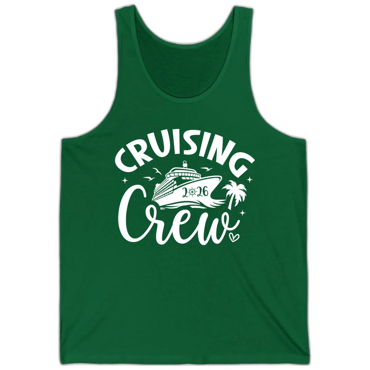 Cruising Crew 2026 Family Cruise Vacation Tank in Kelly