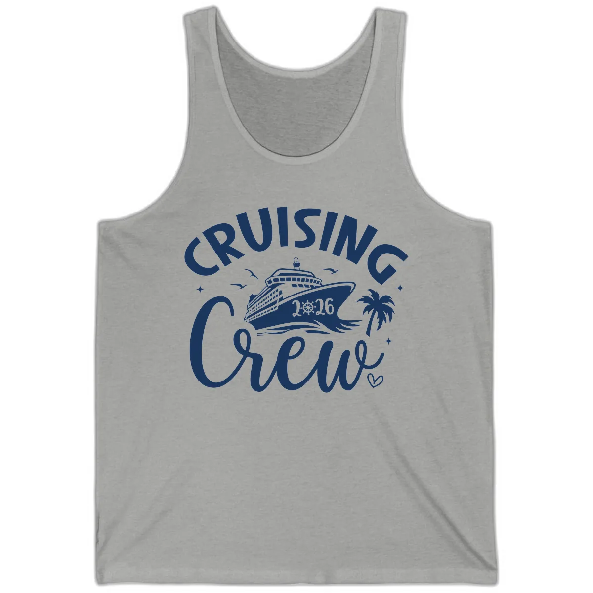 Cruising Crew 2026 Family Cruise Vacation Tank in Athletic Heather